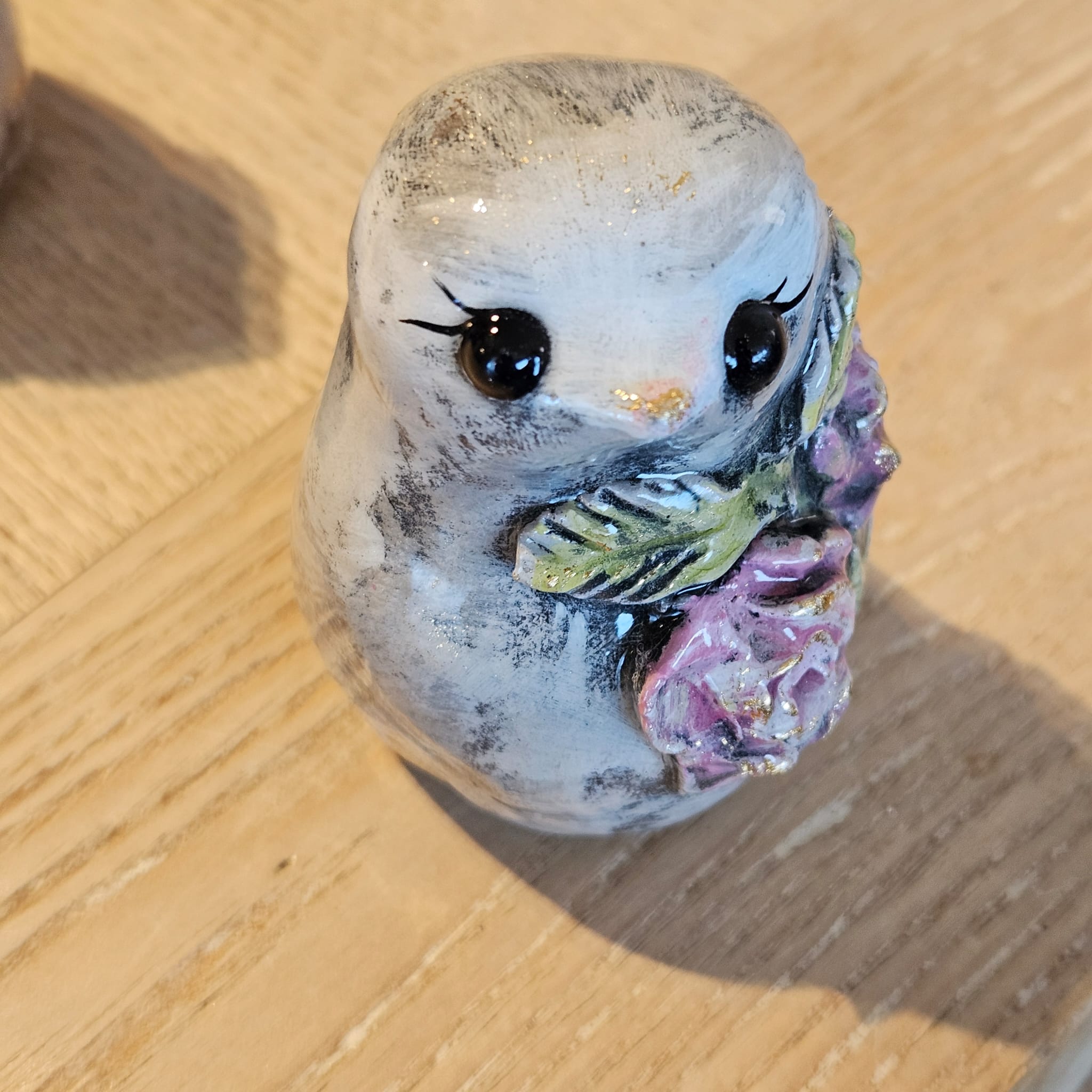 Shabby chic tons gris et or