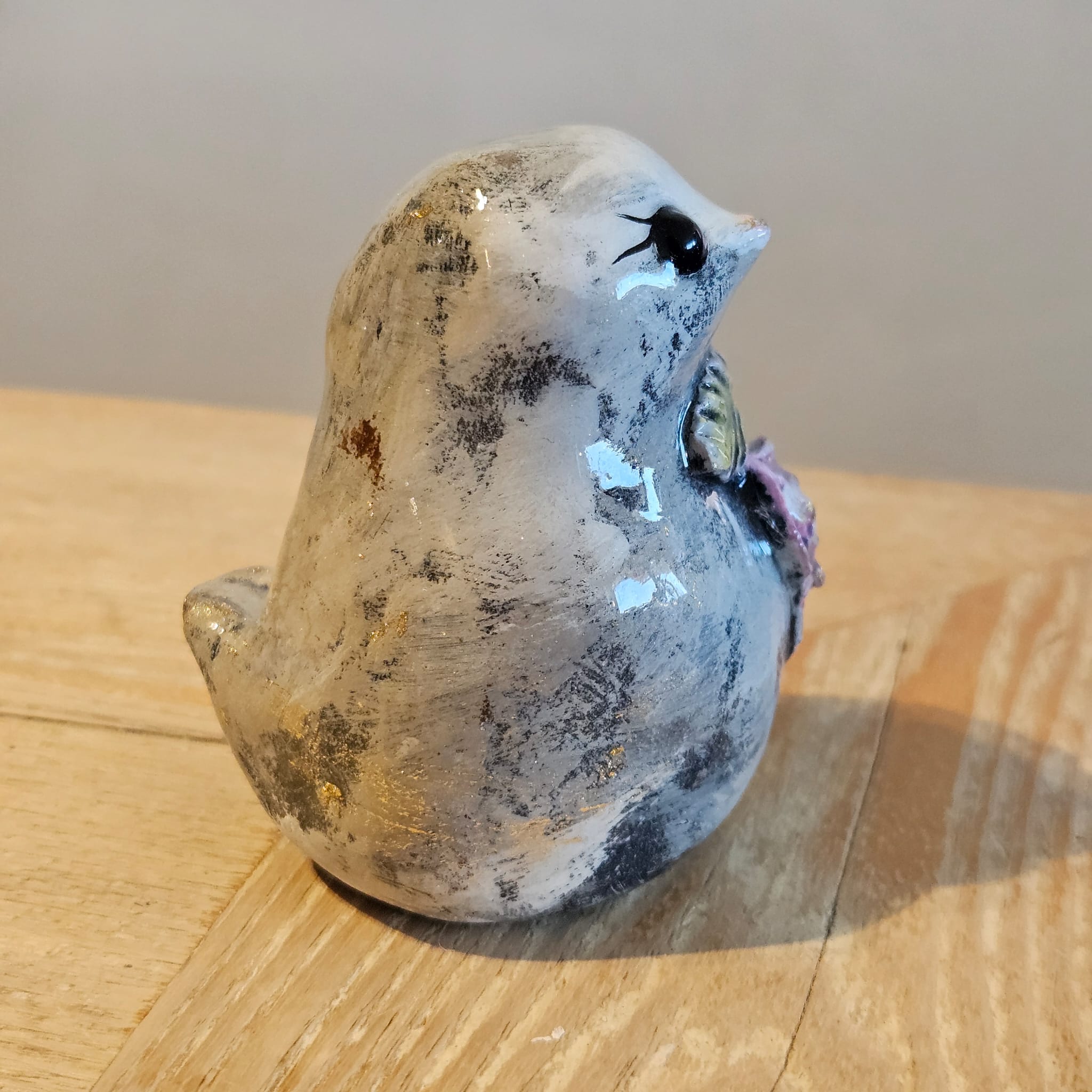 Shabby chic tons gris et or