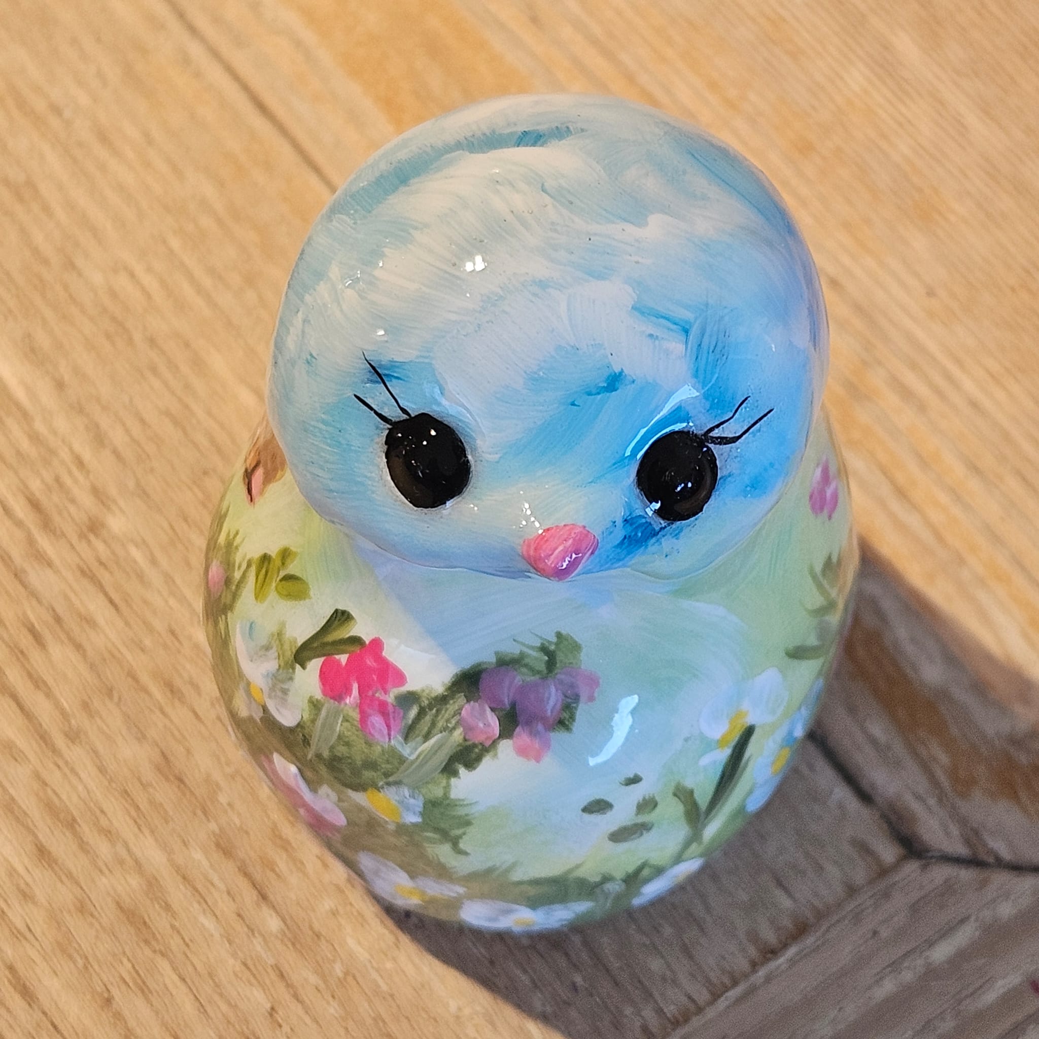 Taille Médium lapin et fleurs