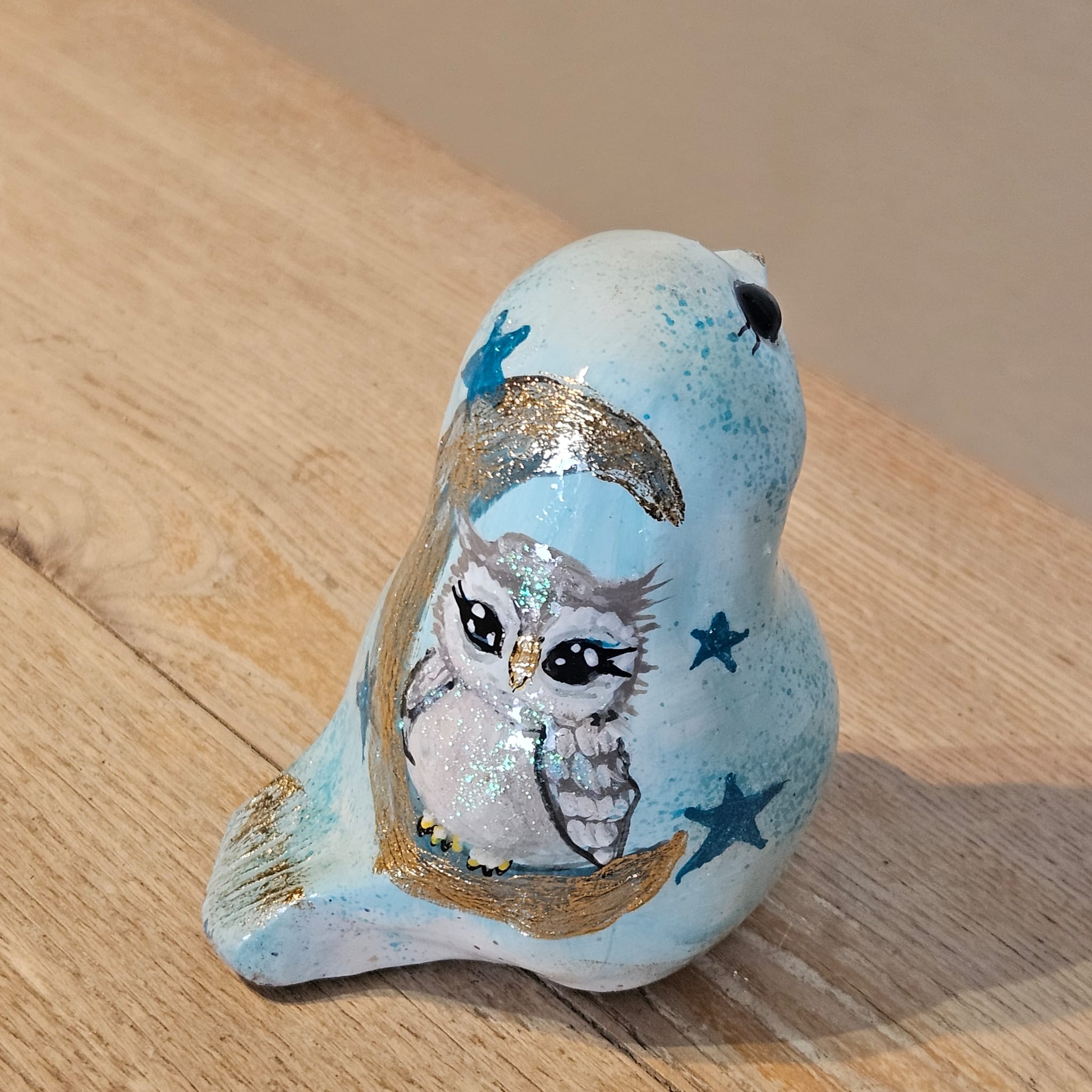 Ma jolie chouette sur la lune