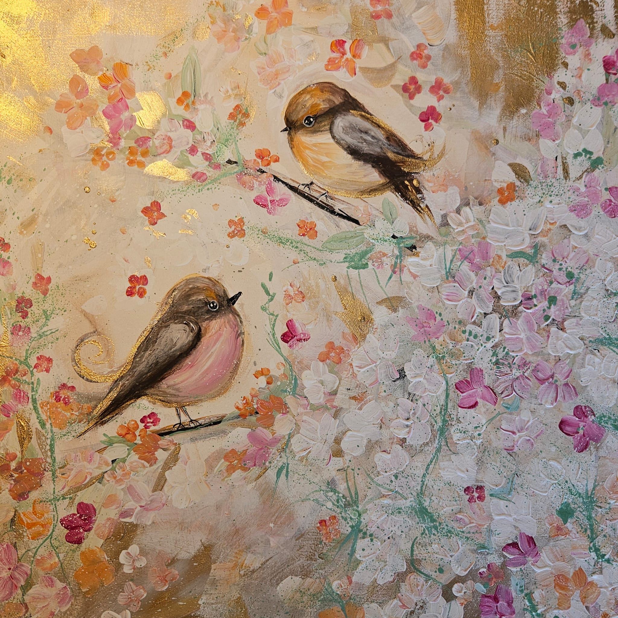 Acrylique sur toile 50×50cm. Techniques mixtes. Non vernis. Possibilité vernis UV Haute brillance et protection + 15€ à prévoir