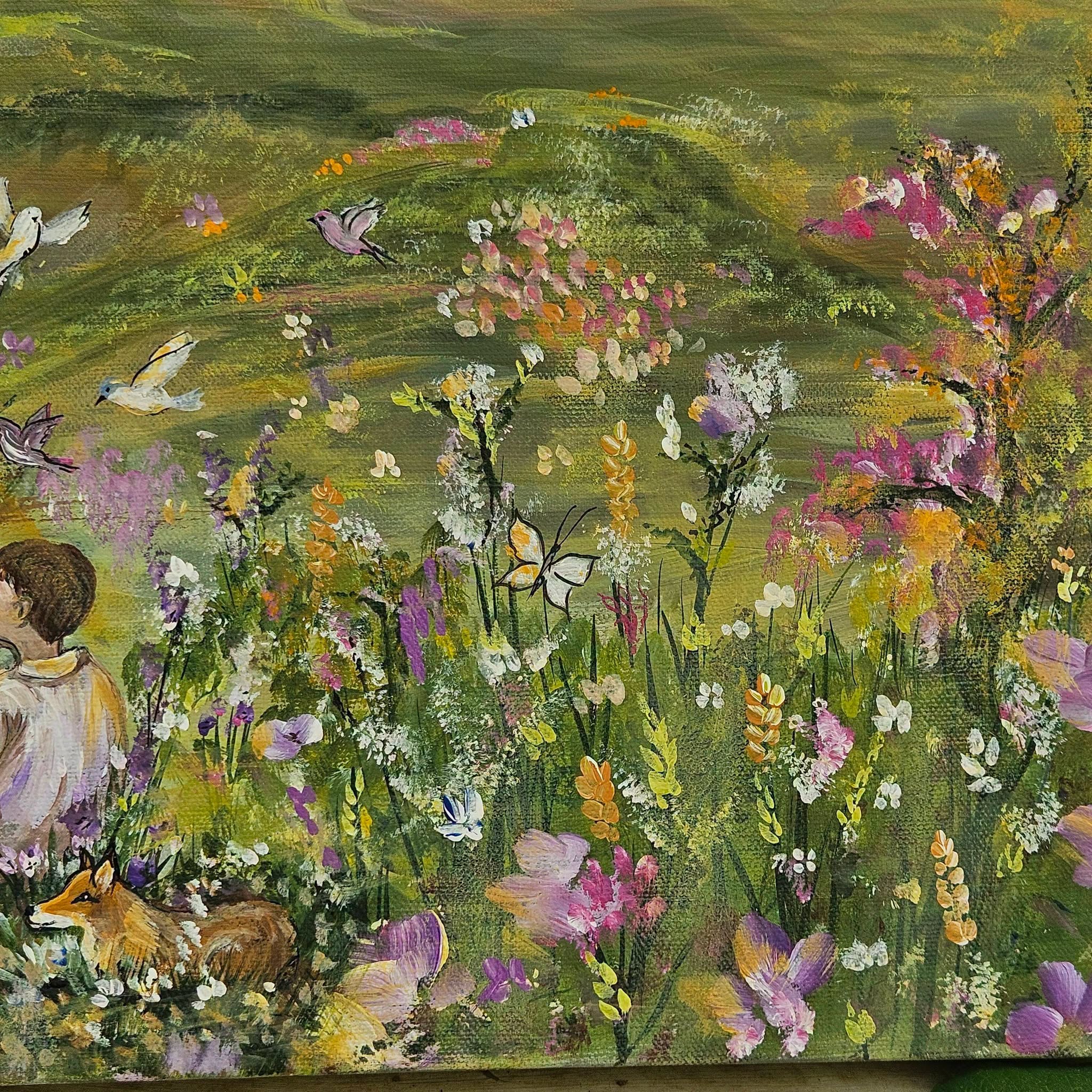 Acrylique sur toile chassis 3D 50×60cm  ( vernis uv sur demande +15€ Coutant ) 