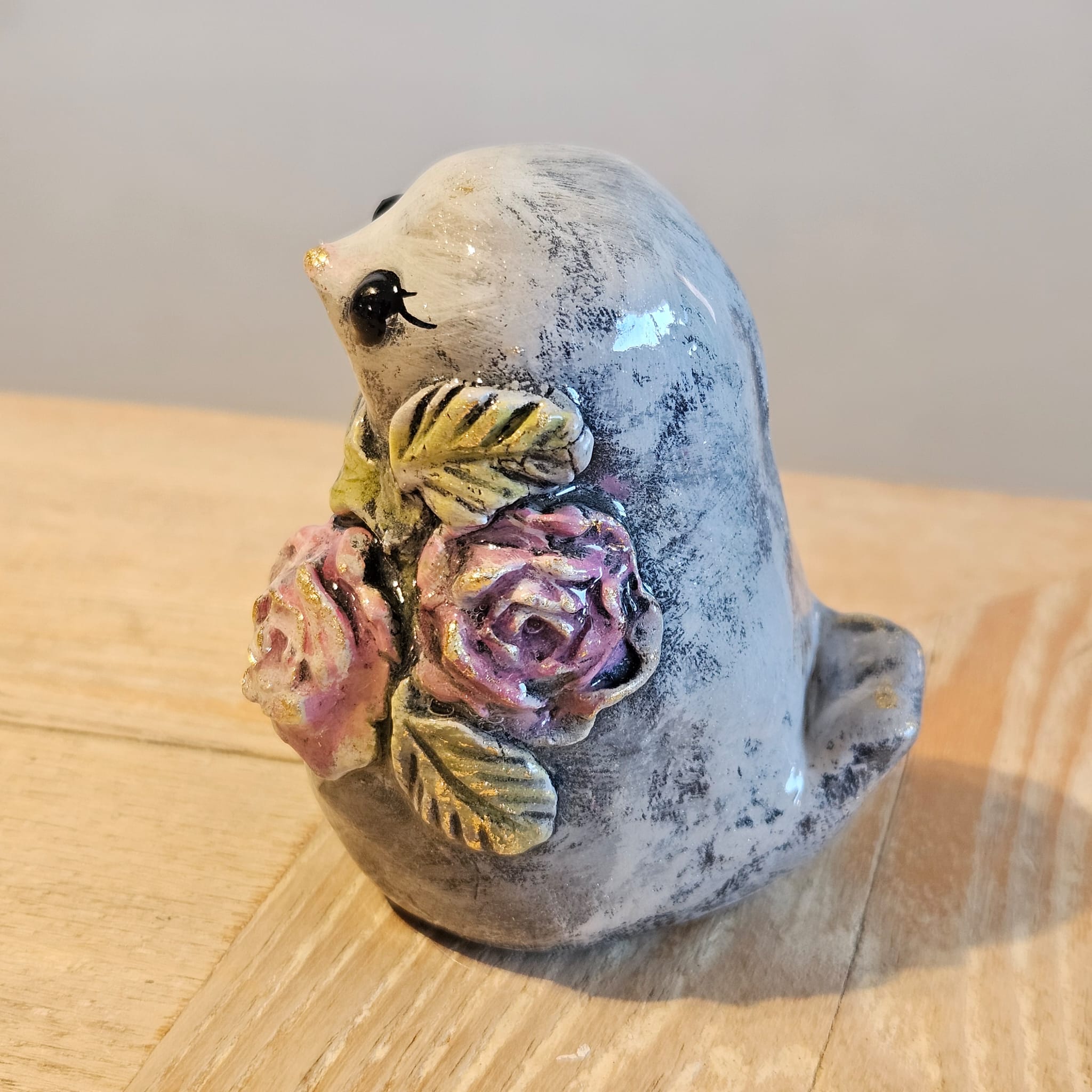 Shabby chic tons gris et or