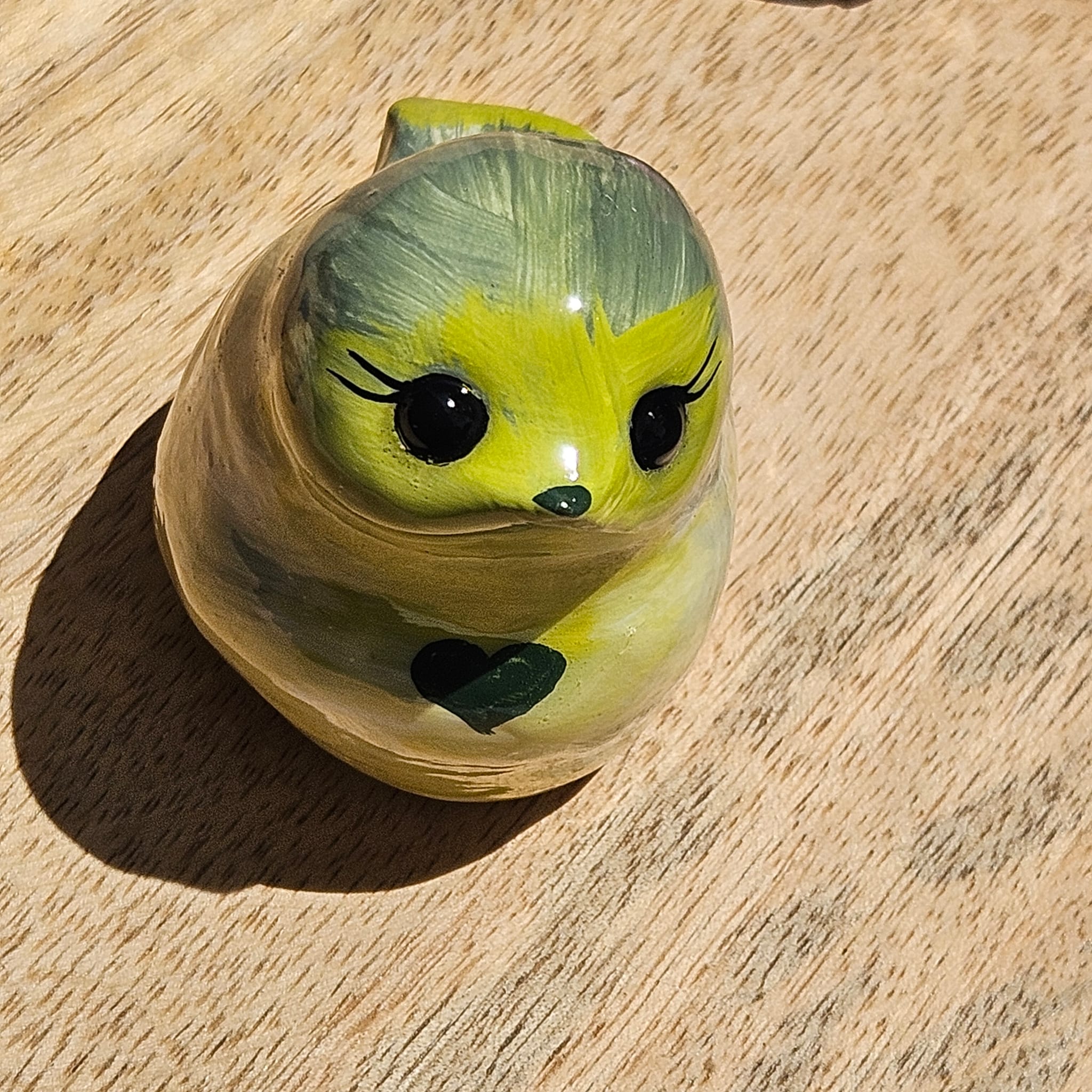 Moineau de tendresse vert