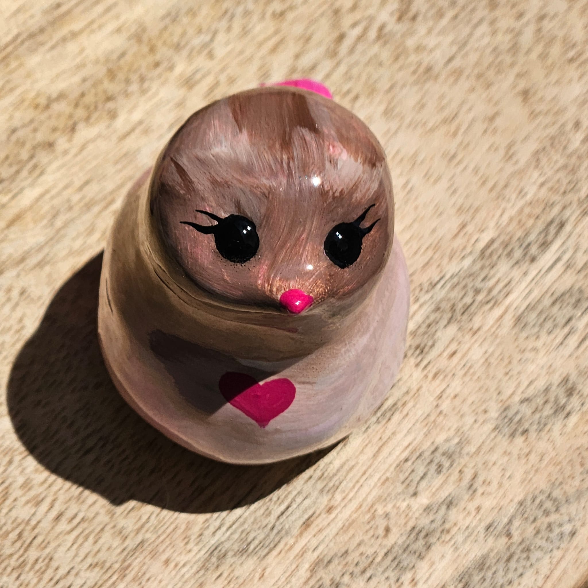 Moineau de tendresse rose