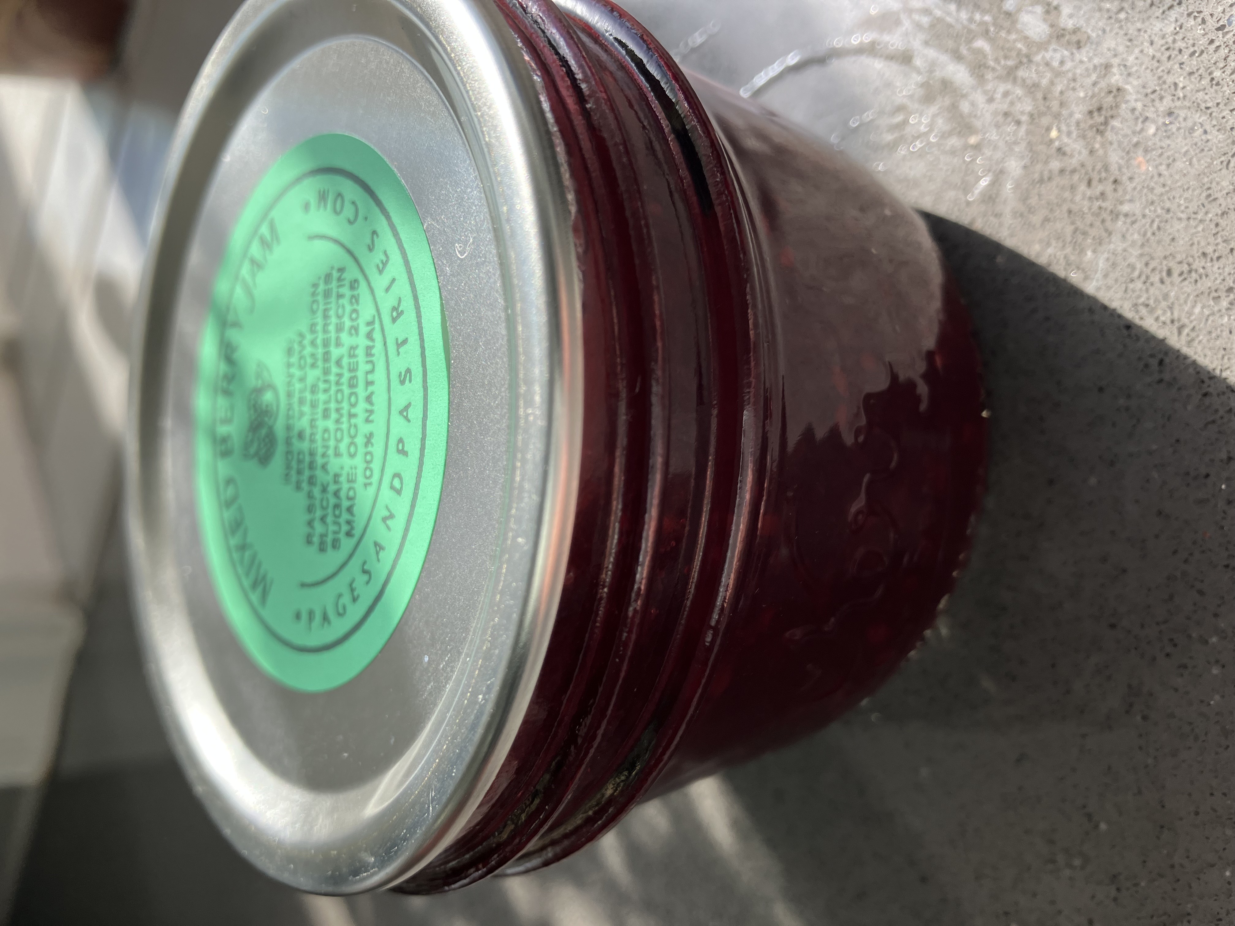 Mixed Berry Jam, 1/4 Pint