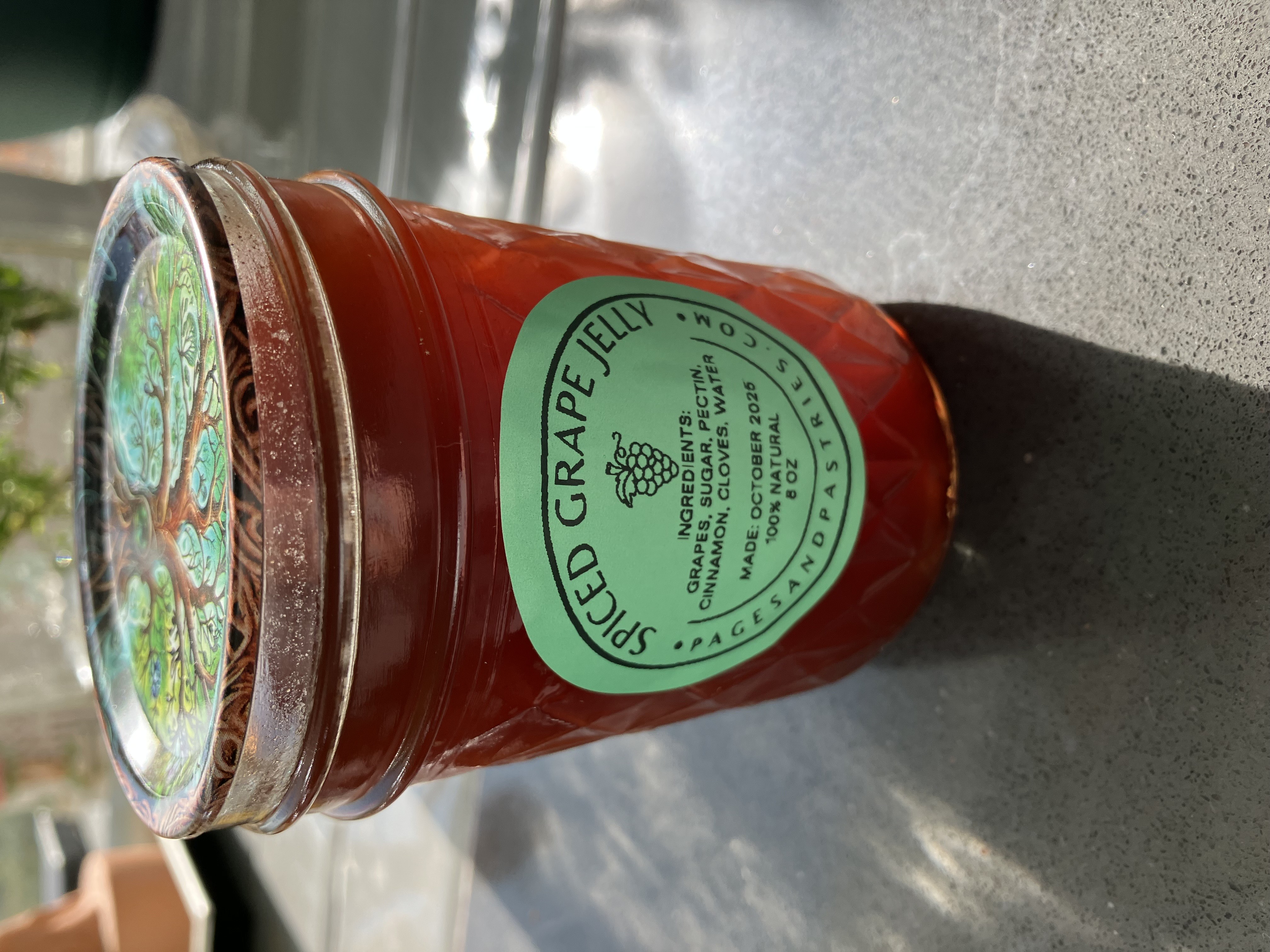 Spiced Grape Jelly, 1/2 Pint