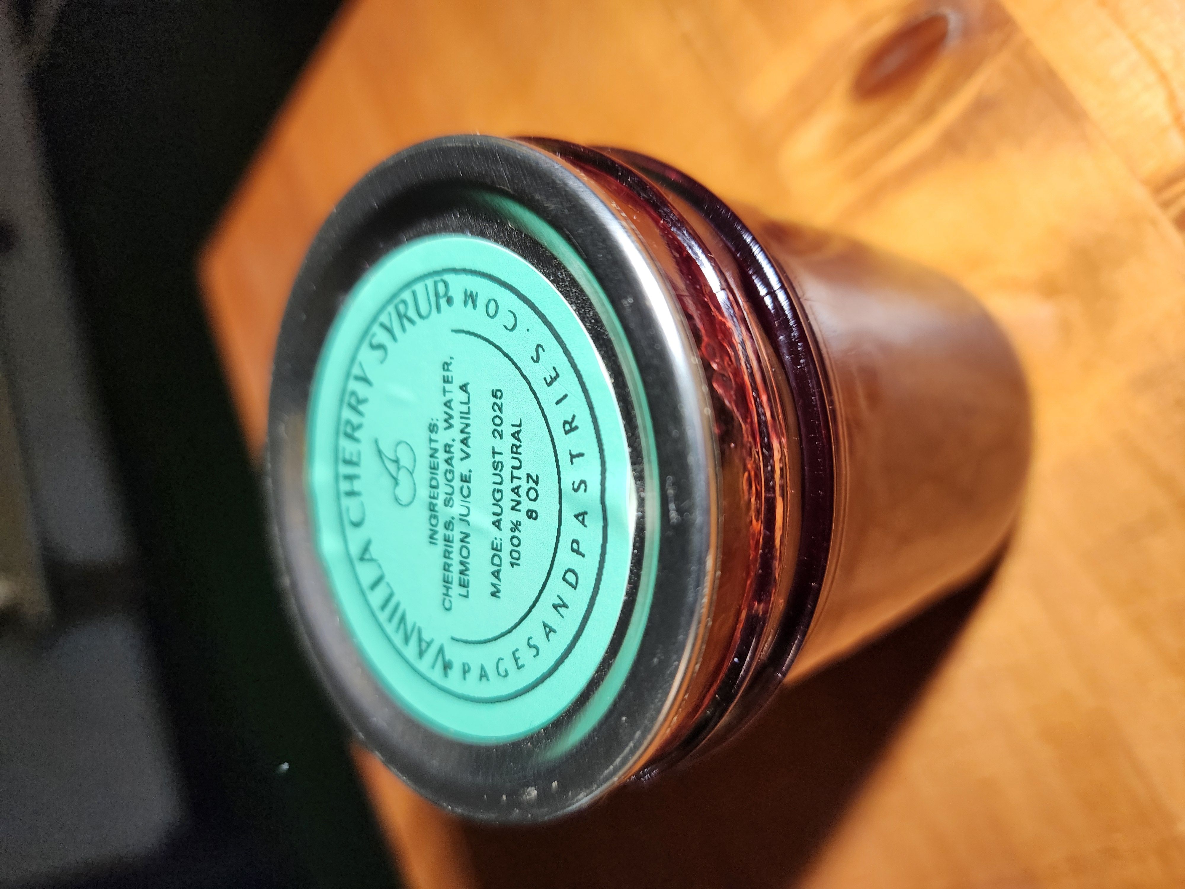 Vanilla Cherry Syrup