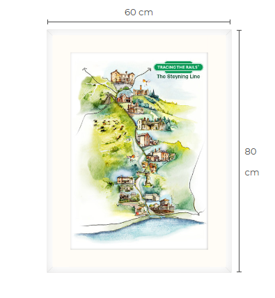 The Steyning Line – Collectable Illustrated Map Print