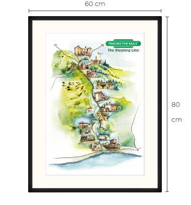 The Steyning Line – Collectable Illustrated Map Print