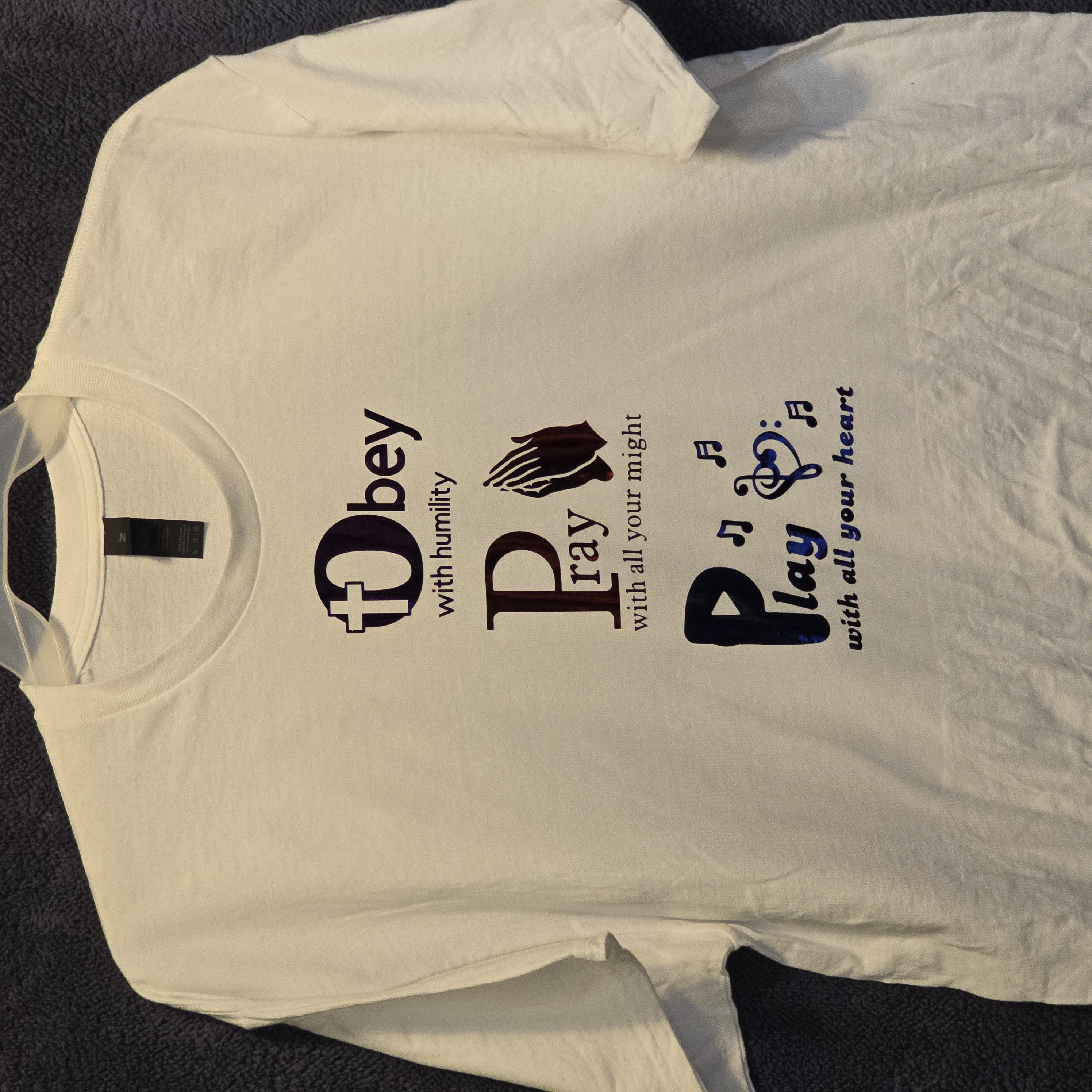 Obey, Pray, Play - Inspirational T-Shirt