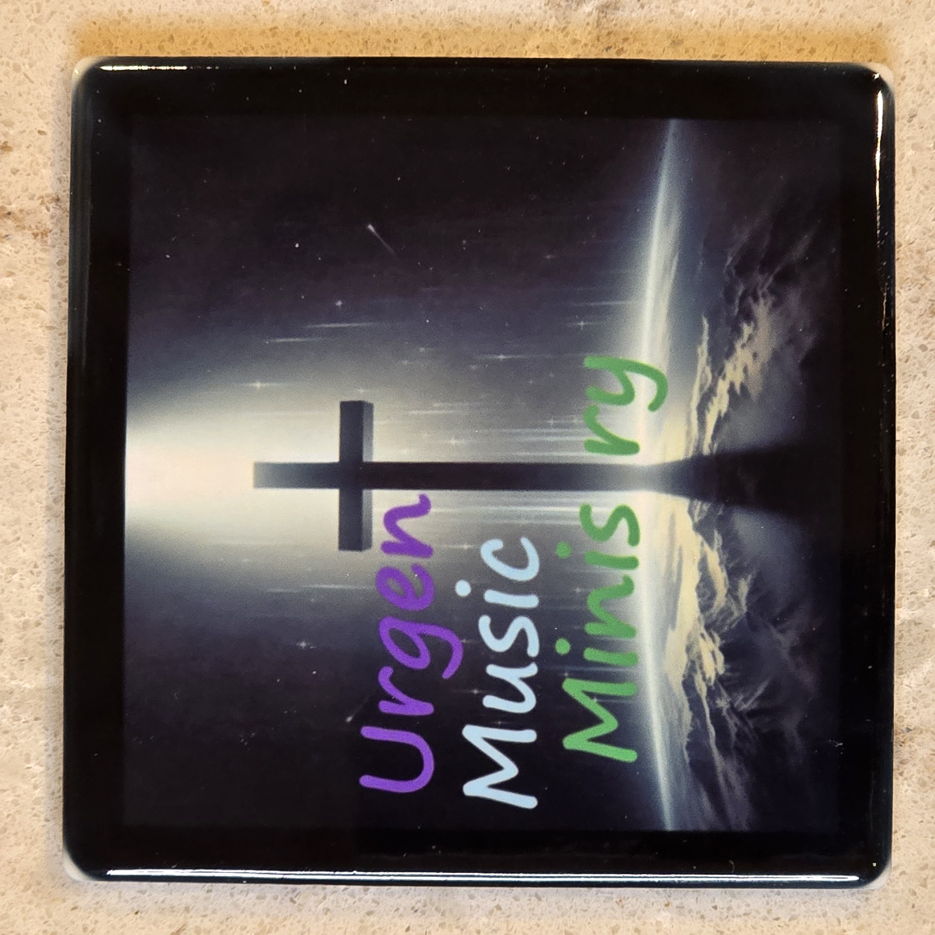 Inspirational Christian Artwork Ceramic Coaster Set