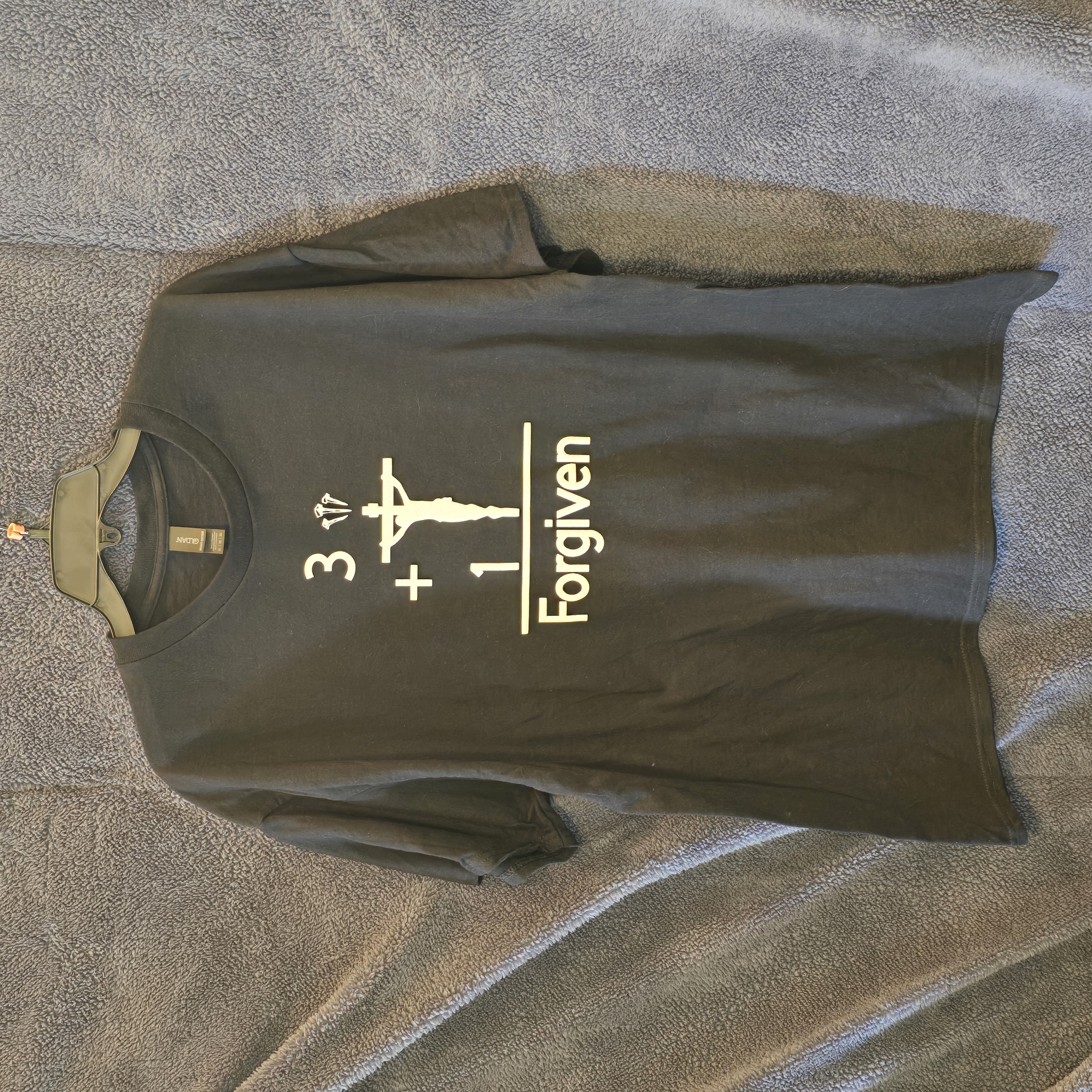 Black T-shirt with Color Changing Puff Design