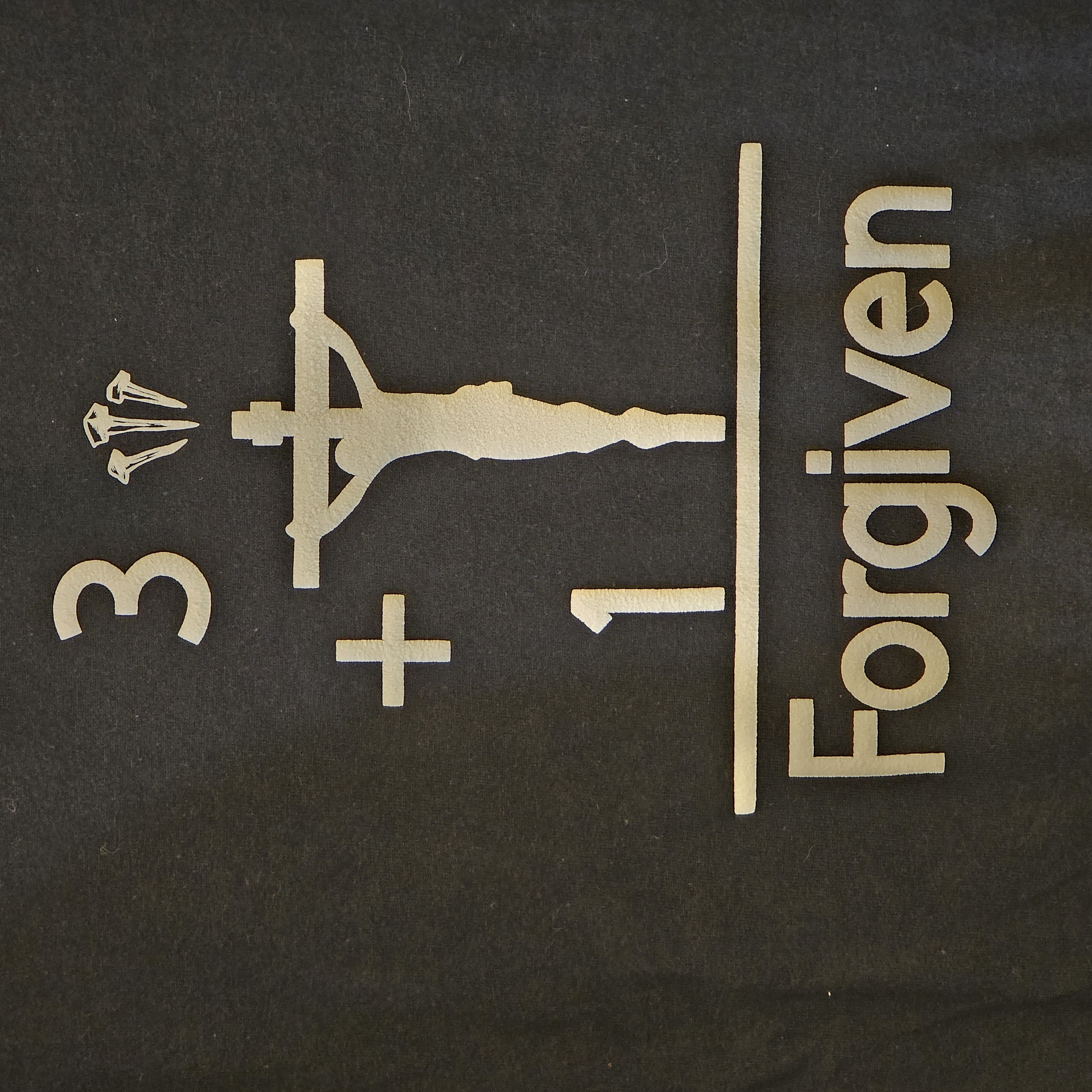 Black T-shirt with Color Changing Puff Design