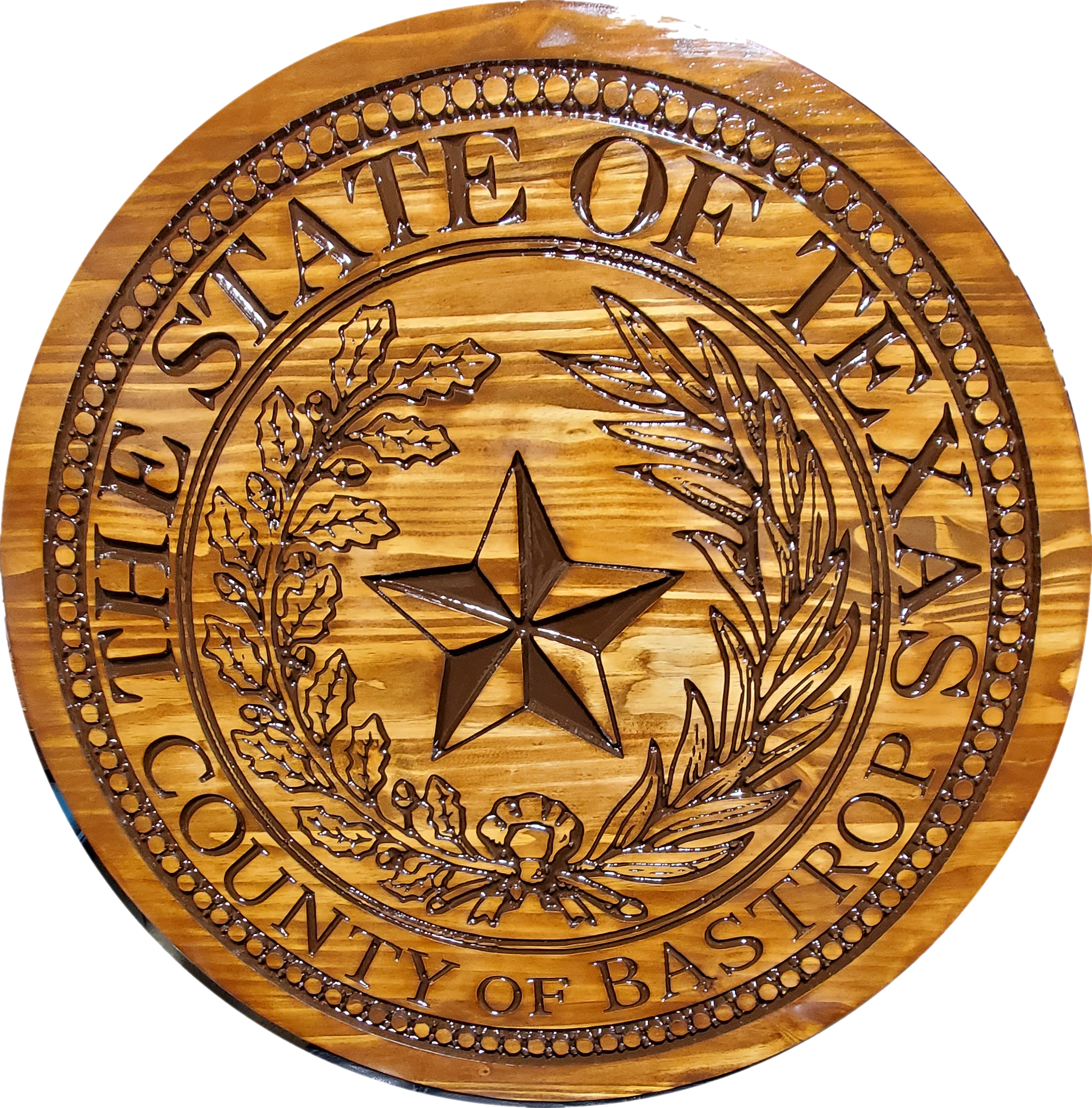 Custom Made Texas State Seal available 15", 18", 24" 33" diameters
