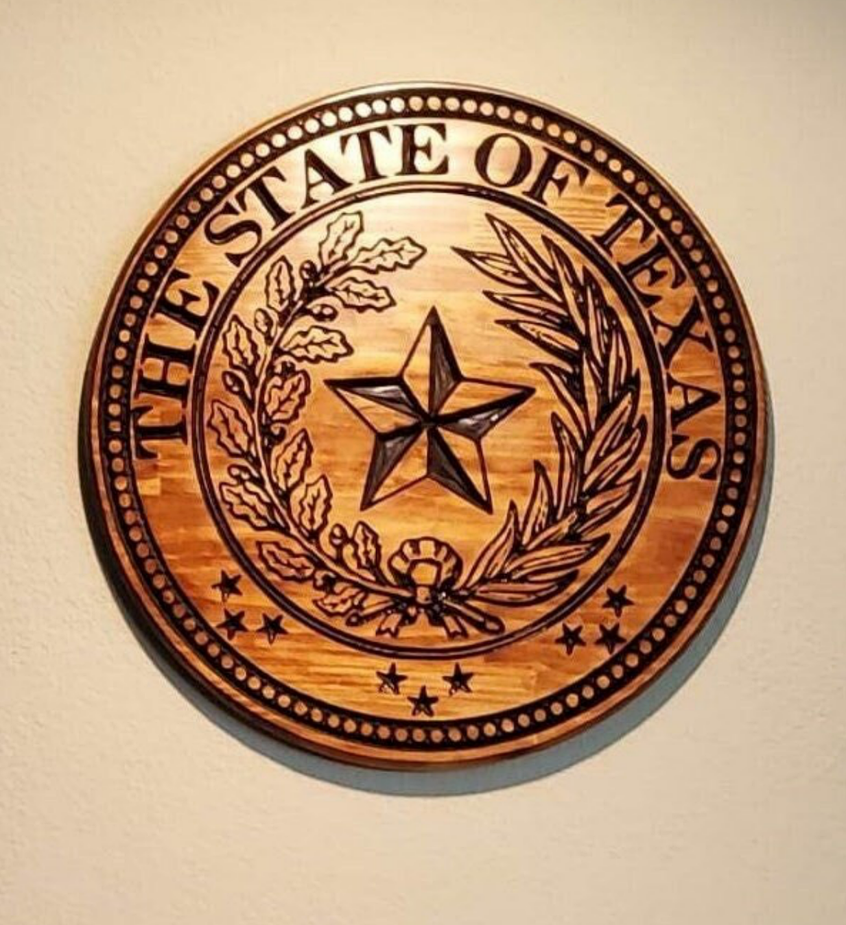 Custom Made Texas State Seal available 15", 18", 24" 33" diameters