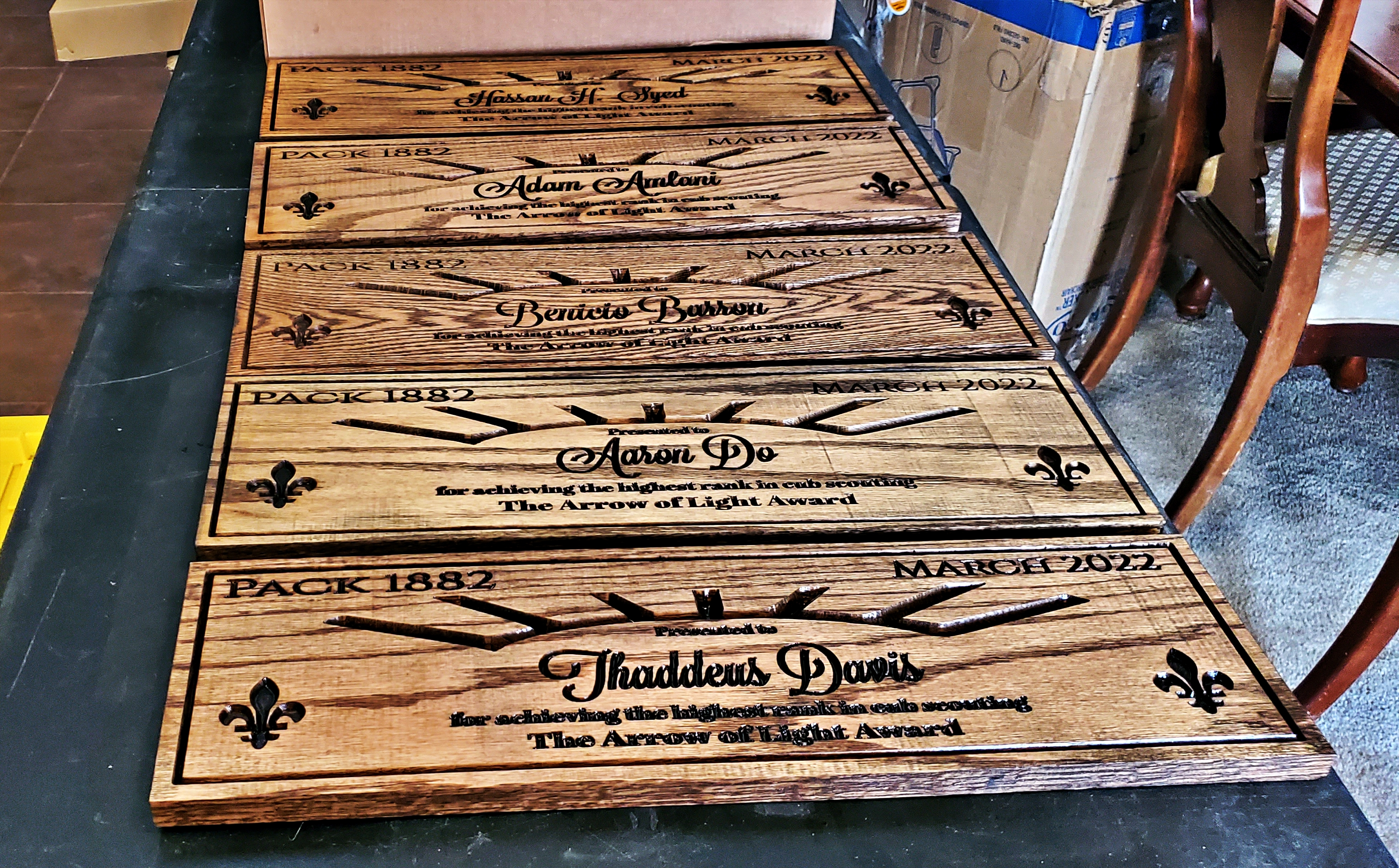  ARROW OF LIGHT AWARDS CUB SCOUTING'S HIGHEST HONOR CUSTOM HANDMADE