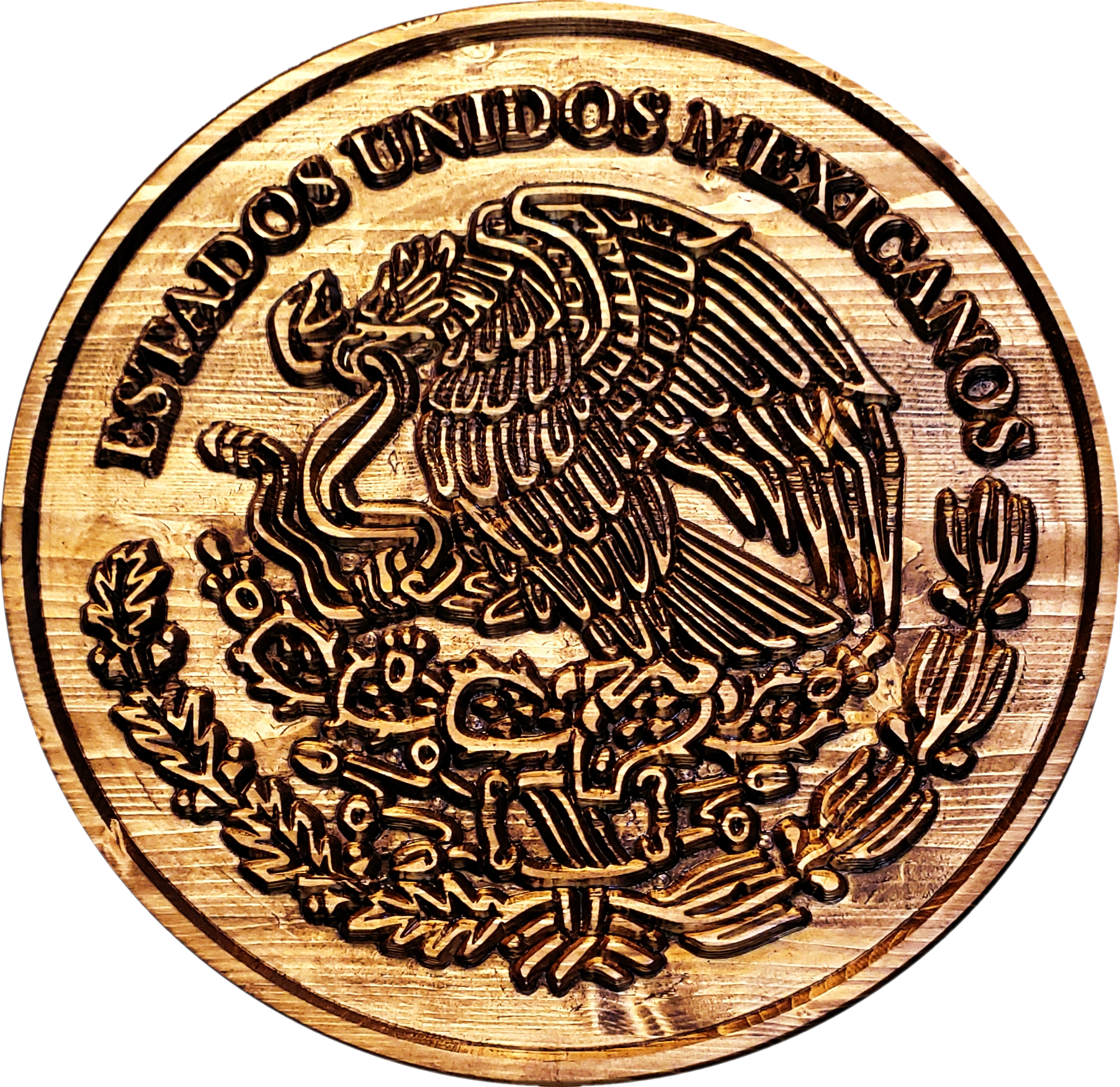 Mexico Coat of Arms Personalized Gift Mexican Art Island Art Mexican Wall Decor Caribbean Art Mexican 