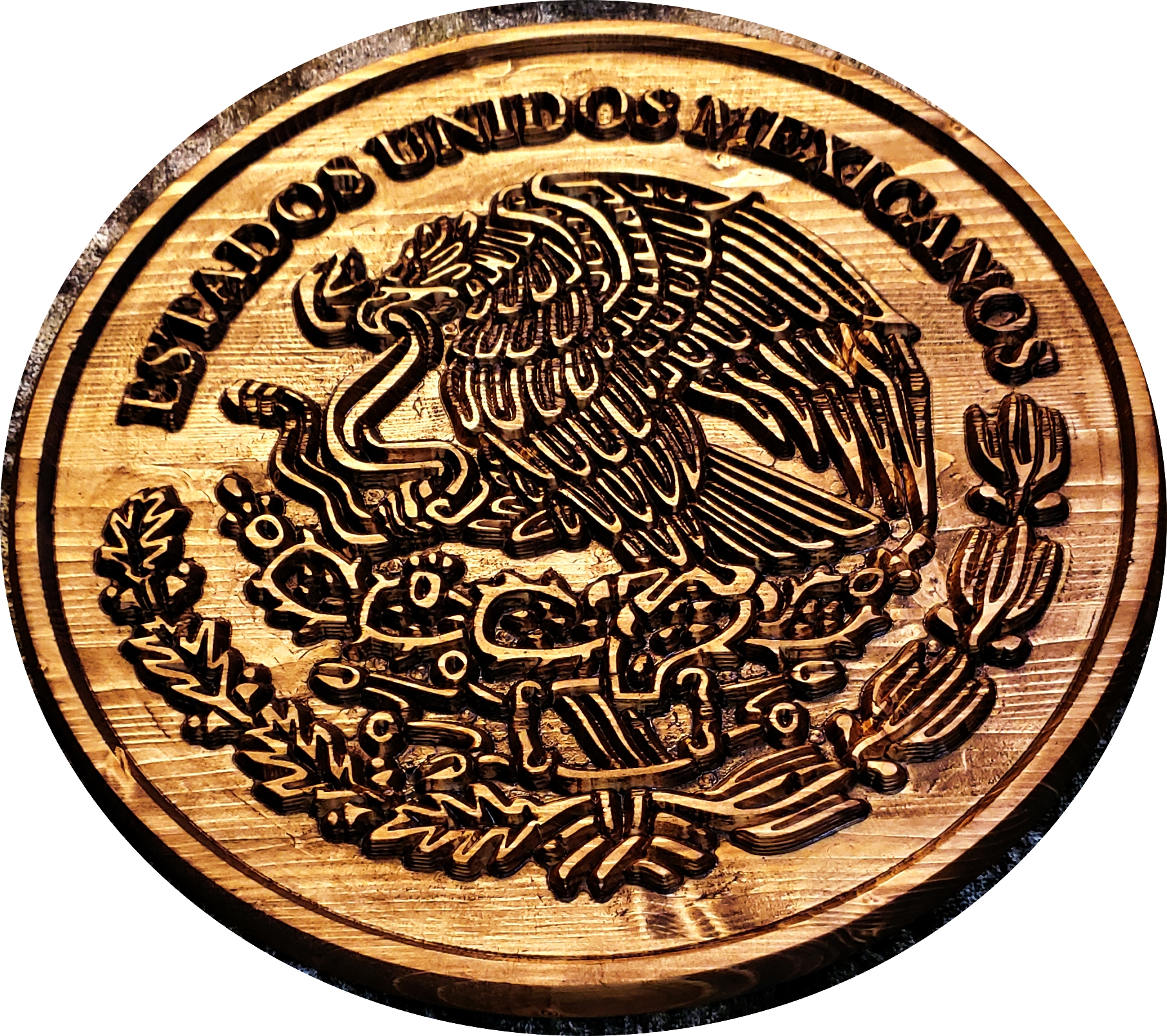 Mexico Coat of Arms Personalized Gift Mexican Art Island Art Mexican Wall Decor Caribbean Art Mexican 