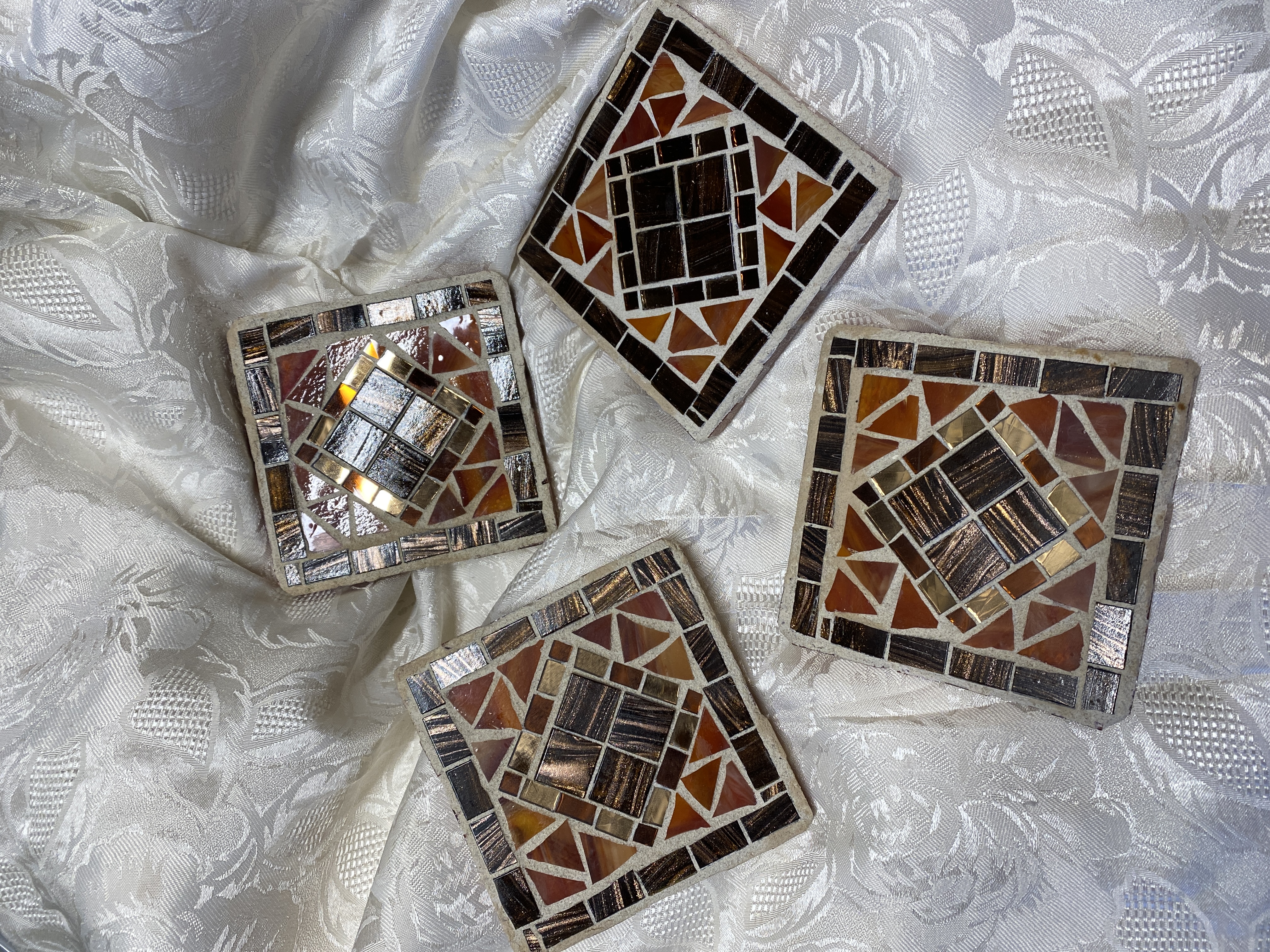 AUTUMN DELIGHT Original Mosaic Coasters - Free Shipping