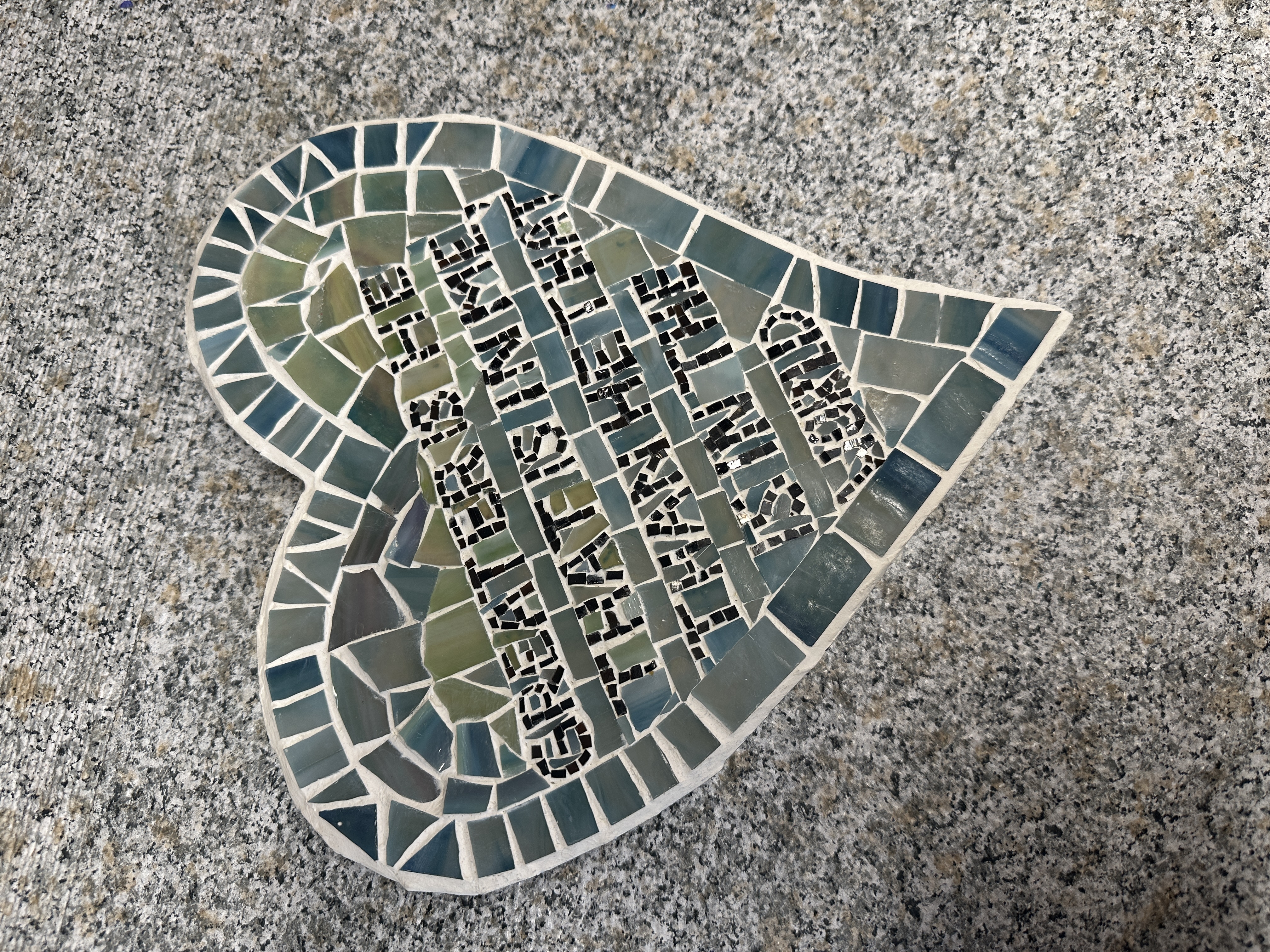 Greater is He That is in Me, Than He That is in the World Original Mosaic Wall Art, OOAK, Christian Gifts, gift for friend