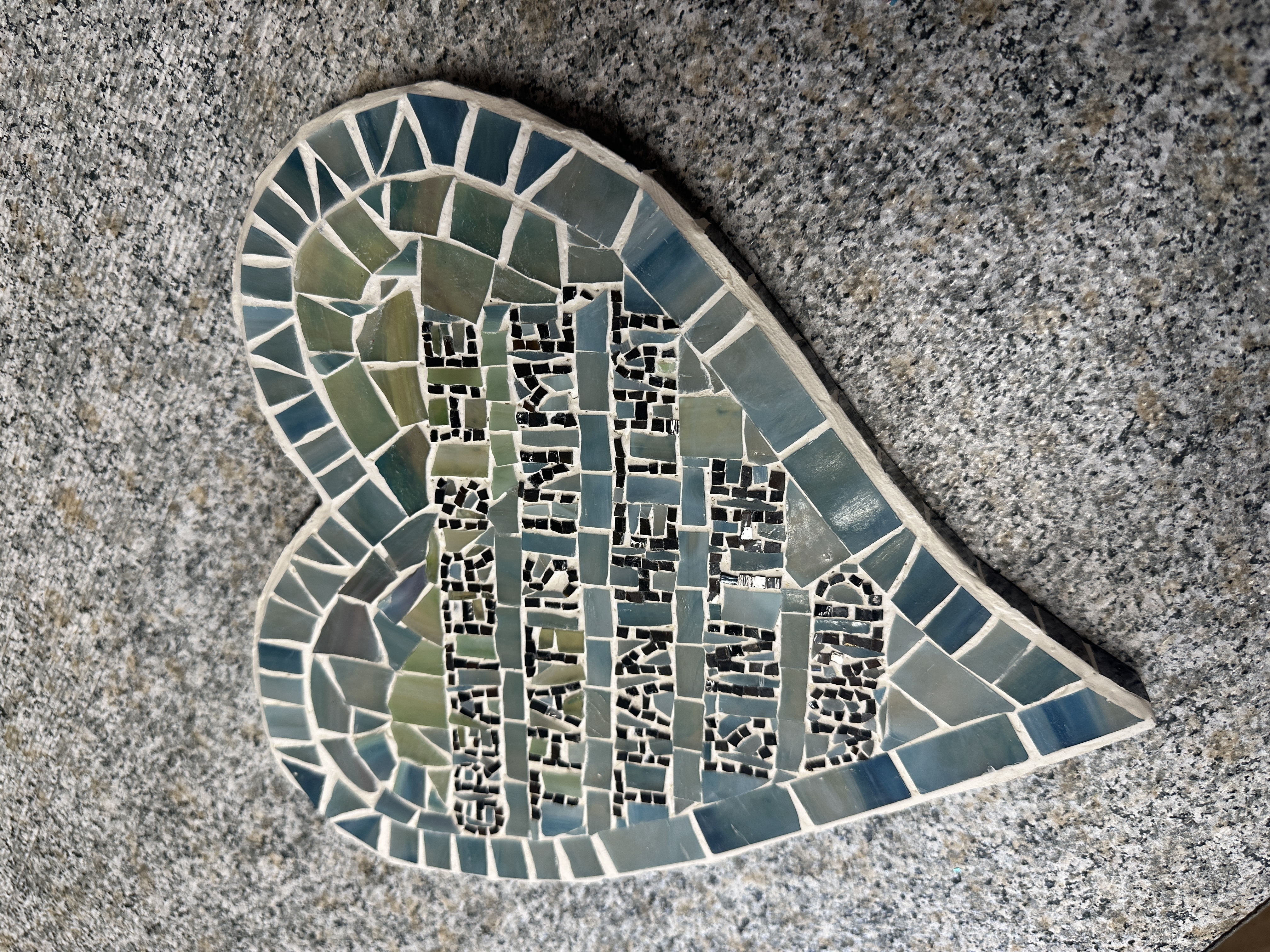 Greater is He That is in Me, Than He That is in the World Original Mosaic Wall Art, OOAK, Christian Gifts, gift for friend