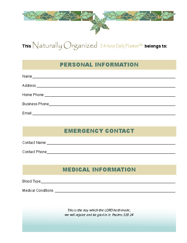 2025 daily planner, hardback, hardcover, Christian planner, 2025 planner, 24-hour daily planner, day a page planner, MTG Christian Gifts