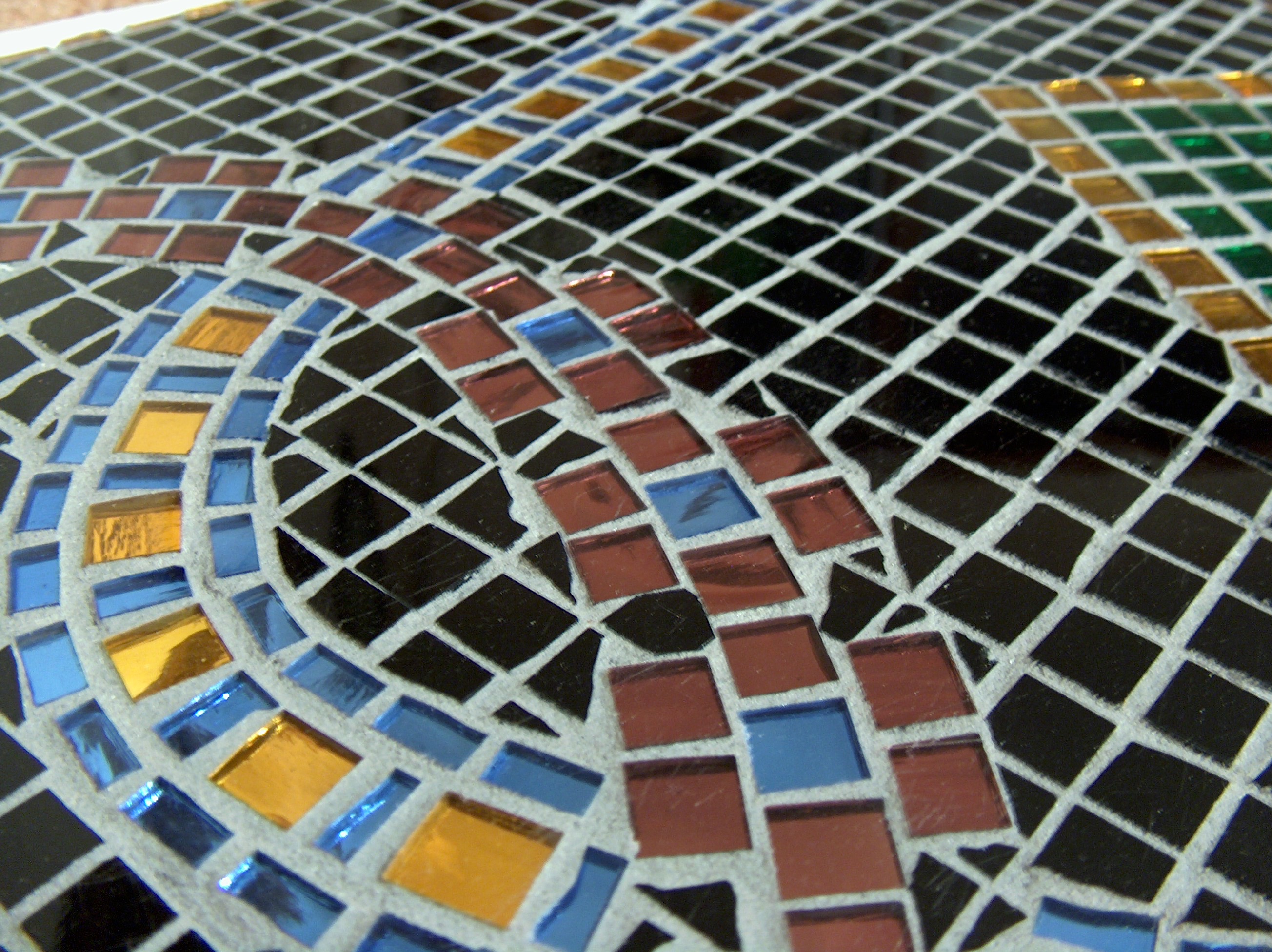 Not One, But Two Original Mosaic Wall Art, modern unique wall decor, original art, includes two pieces to be hung offset together, OOAK art