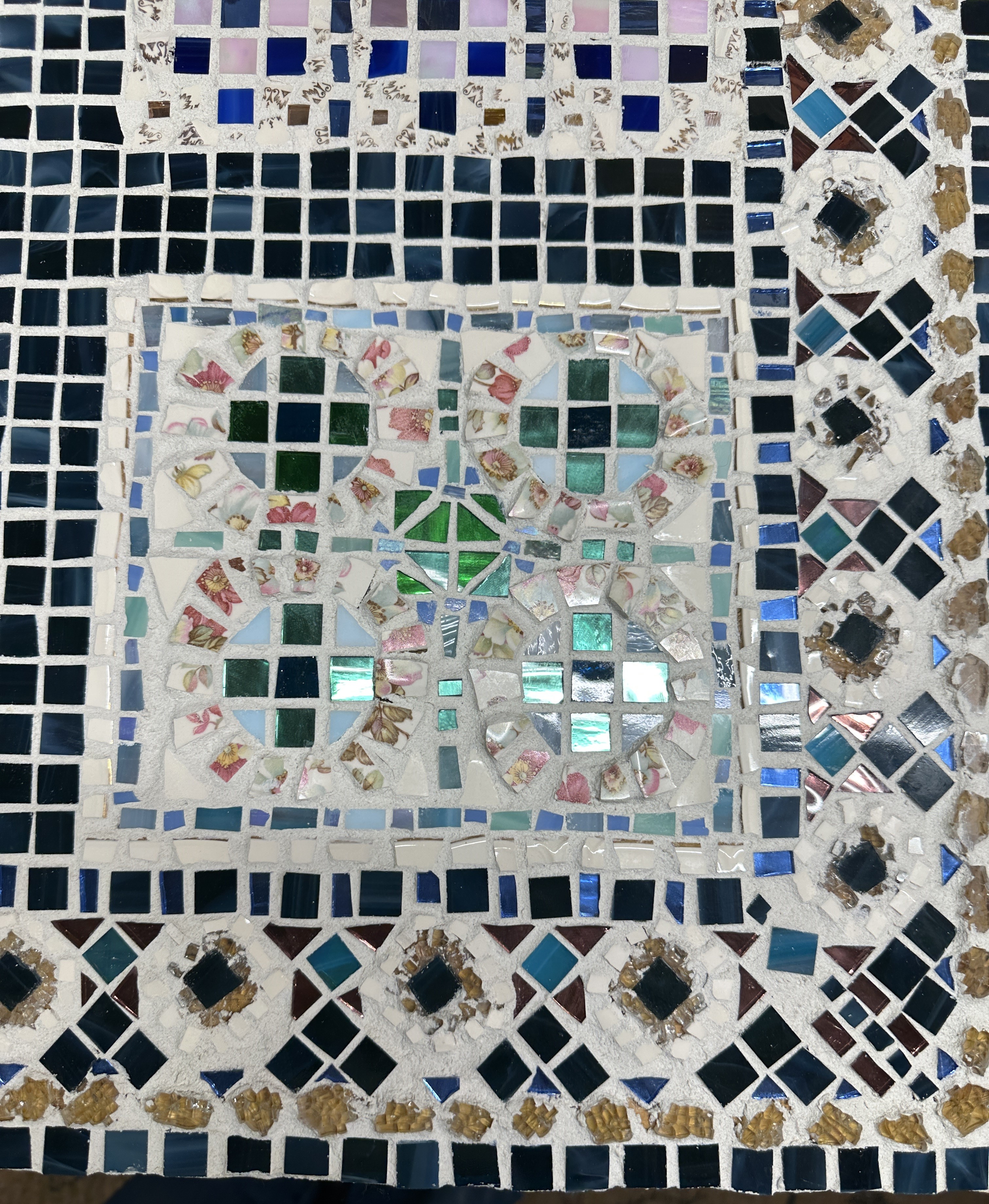 Tattered Quilt Mosaic Wall Hanging, grandma's quilt, large beautiful wall decor, OOAK, best unique home decor,  Christian Gift Tag