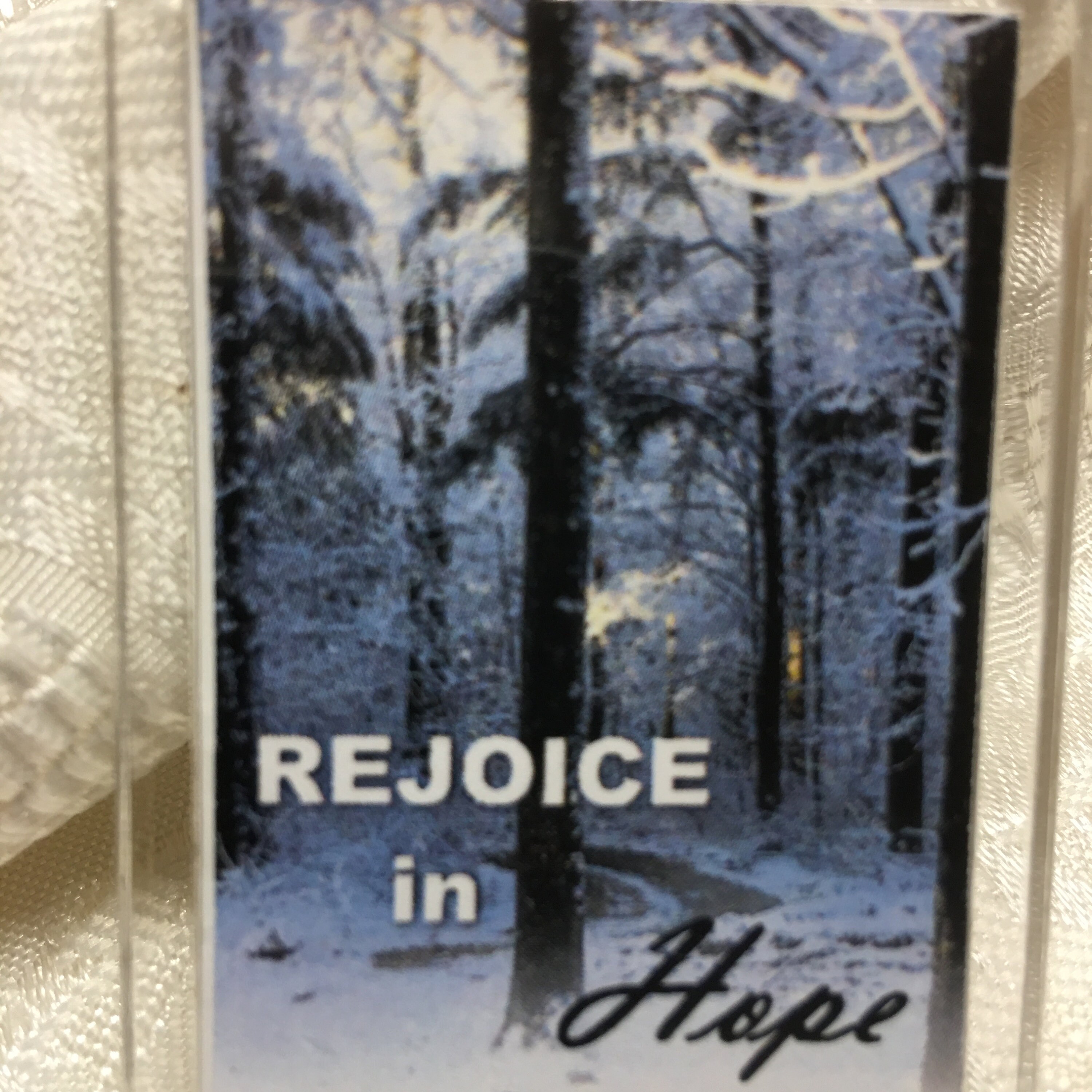 REJOICE in Hope Christian Keychain Romans 12:9-13 with key ring great gift for Christmas gift for friend, Christian Accessory