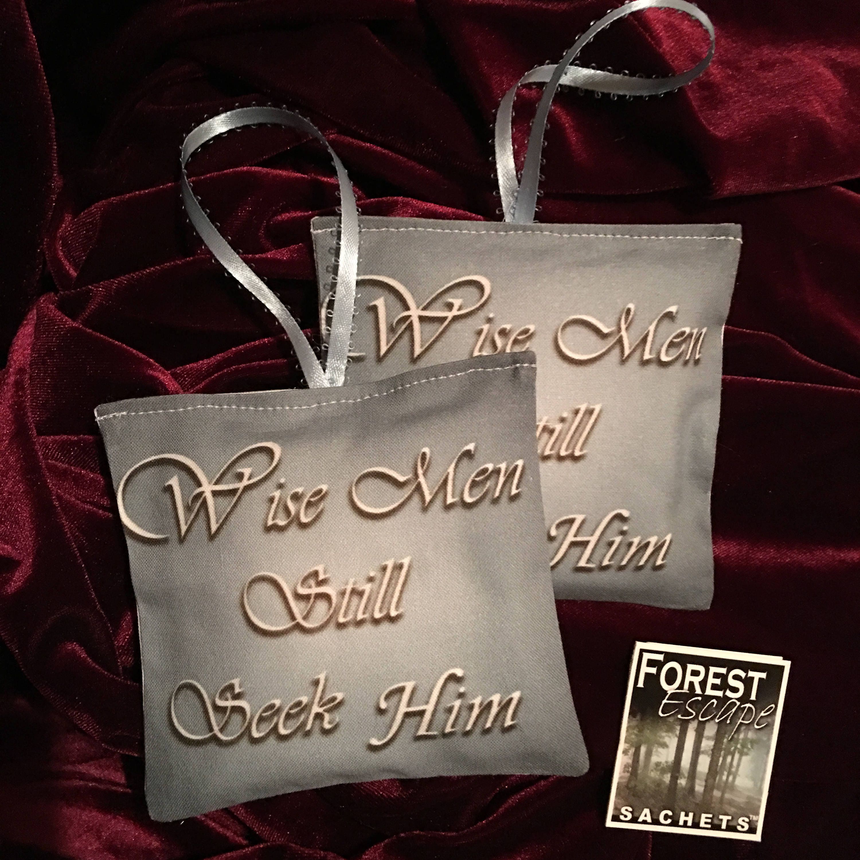 Windsong Balsam Pine WISE MEN sachets, 2 Christian armoire sachets