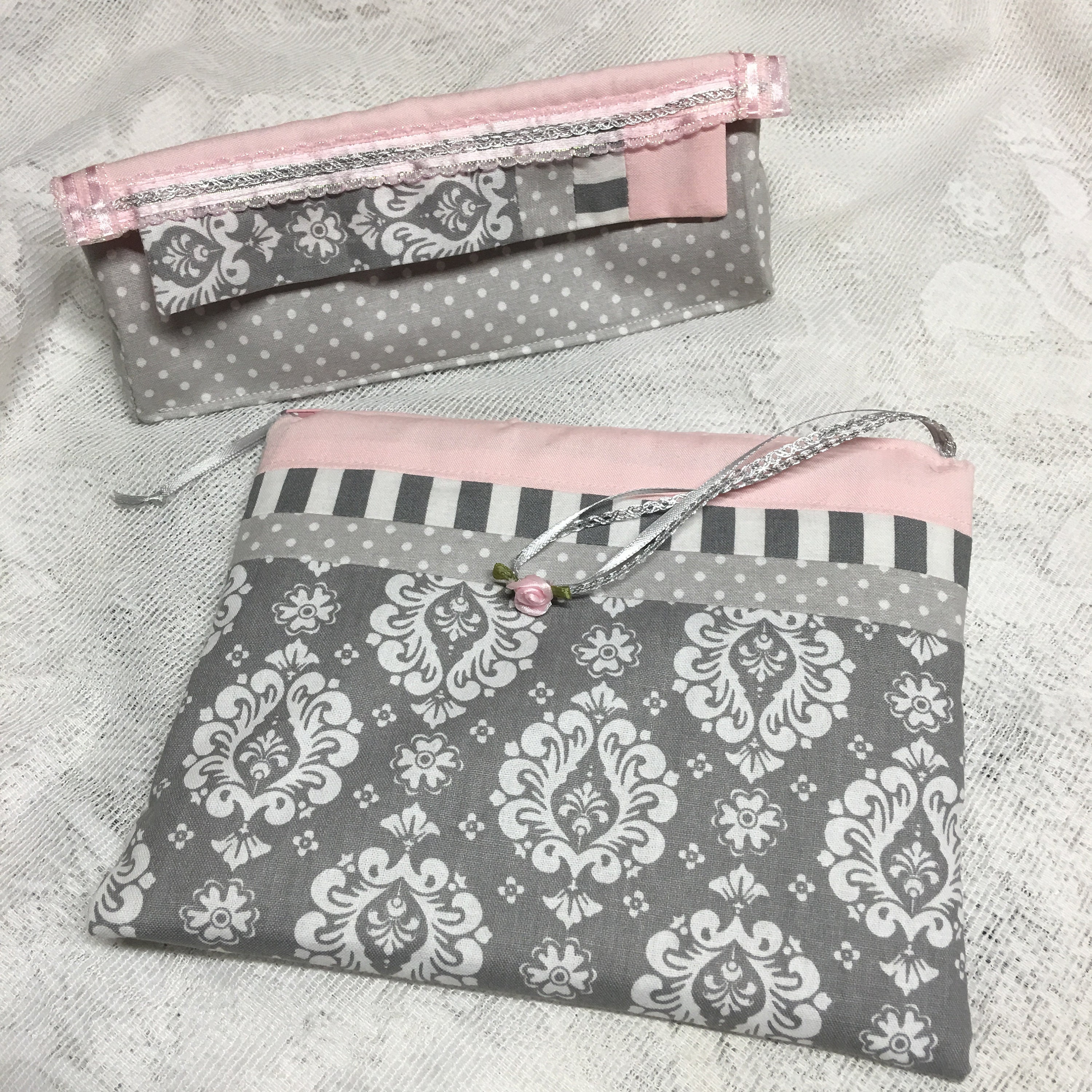 Great gift set! Fragrant Cosmetic Case/Matching Sunglass Case! Christian Bible Scripture, Sweet Pea Fragrance Oil, free shipping!