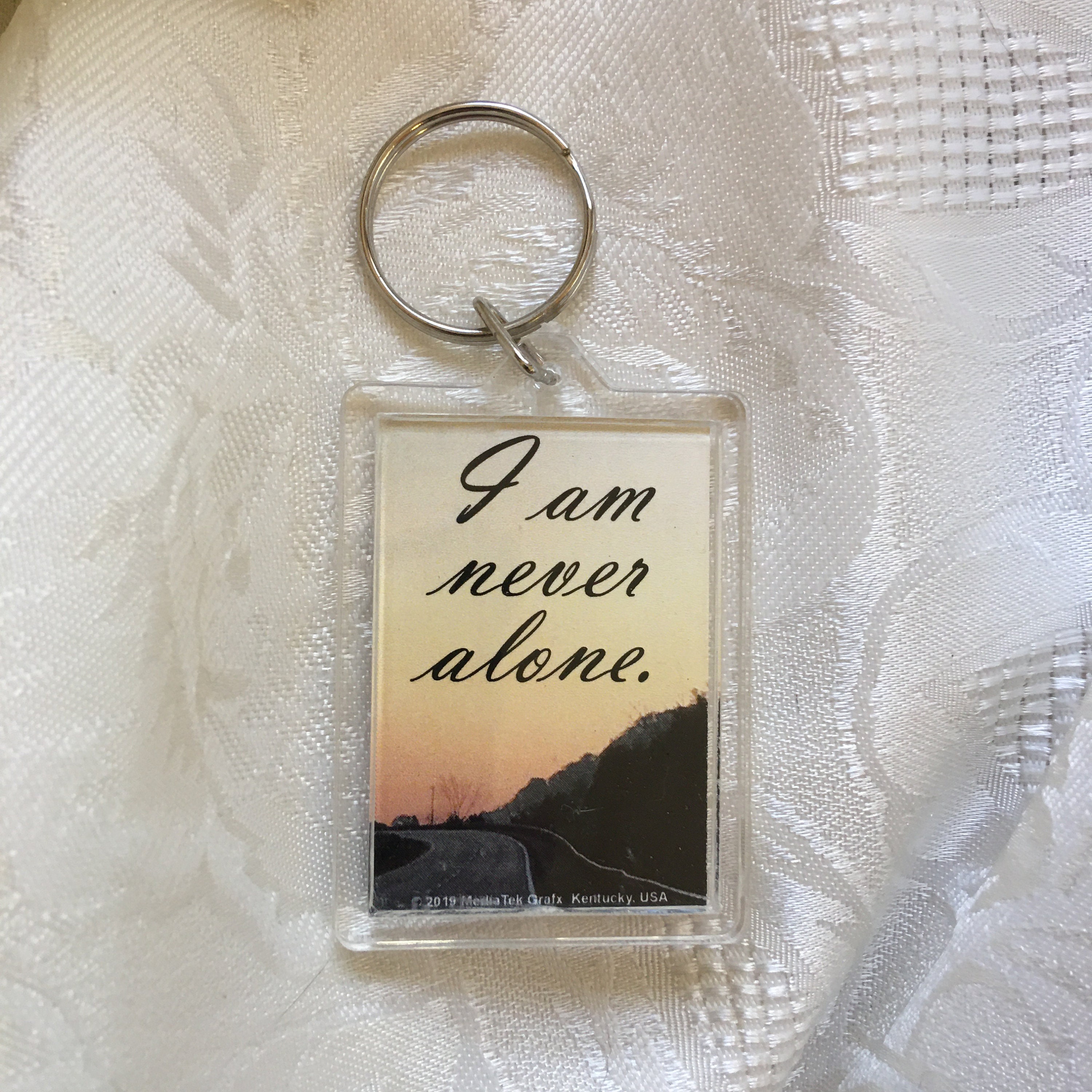 Christian Gift, Christian Keychain John 14:16-17 with key ring great gift for Christmas gift for friend