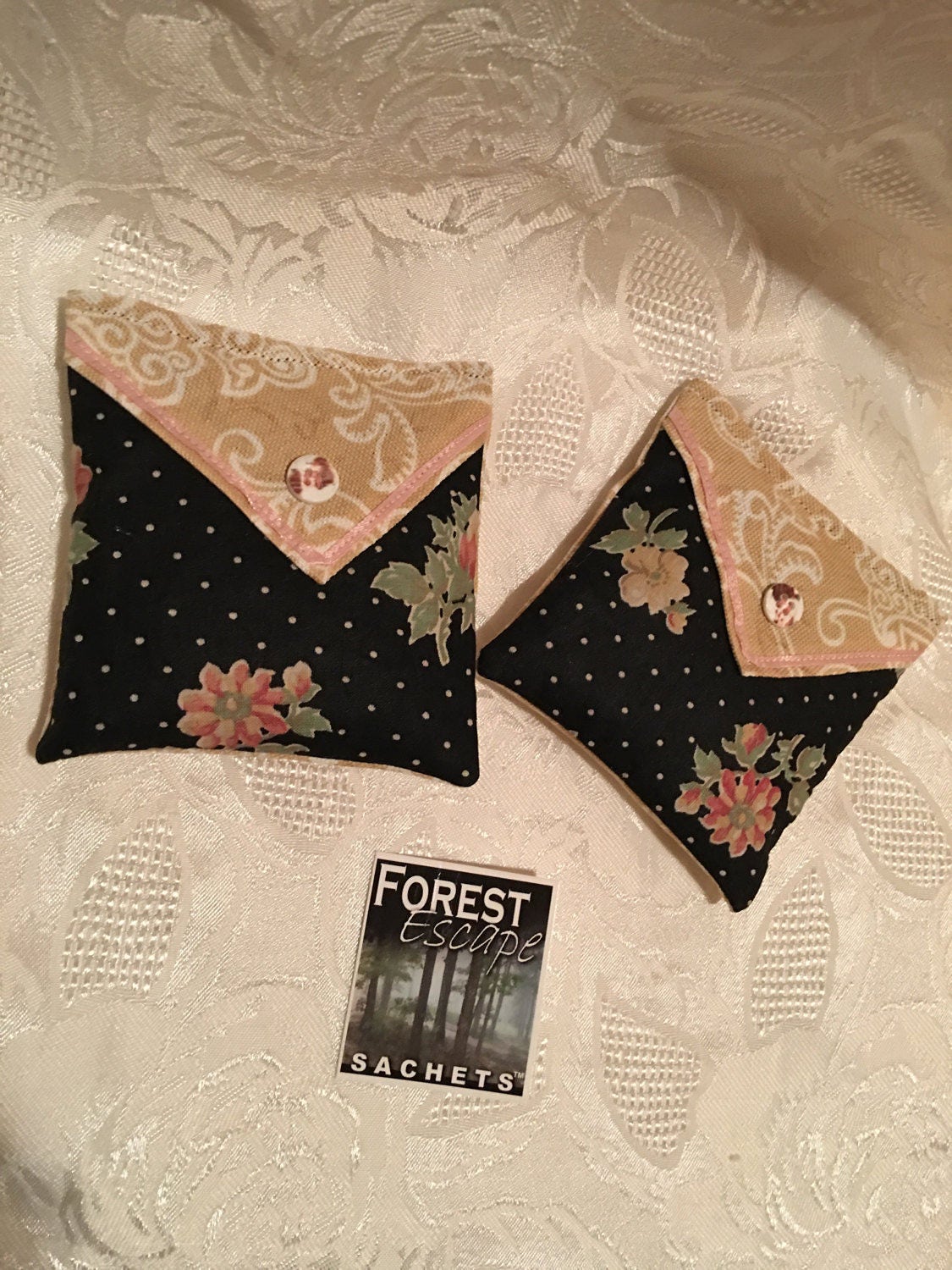 POCKET OF POSIES Sachets, set of 2 drawer sachets, Invigorating Blue Spruce and Cedar Scent