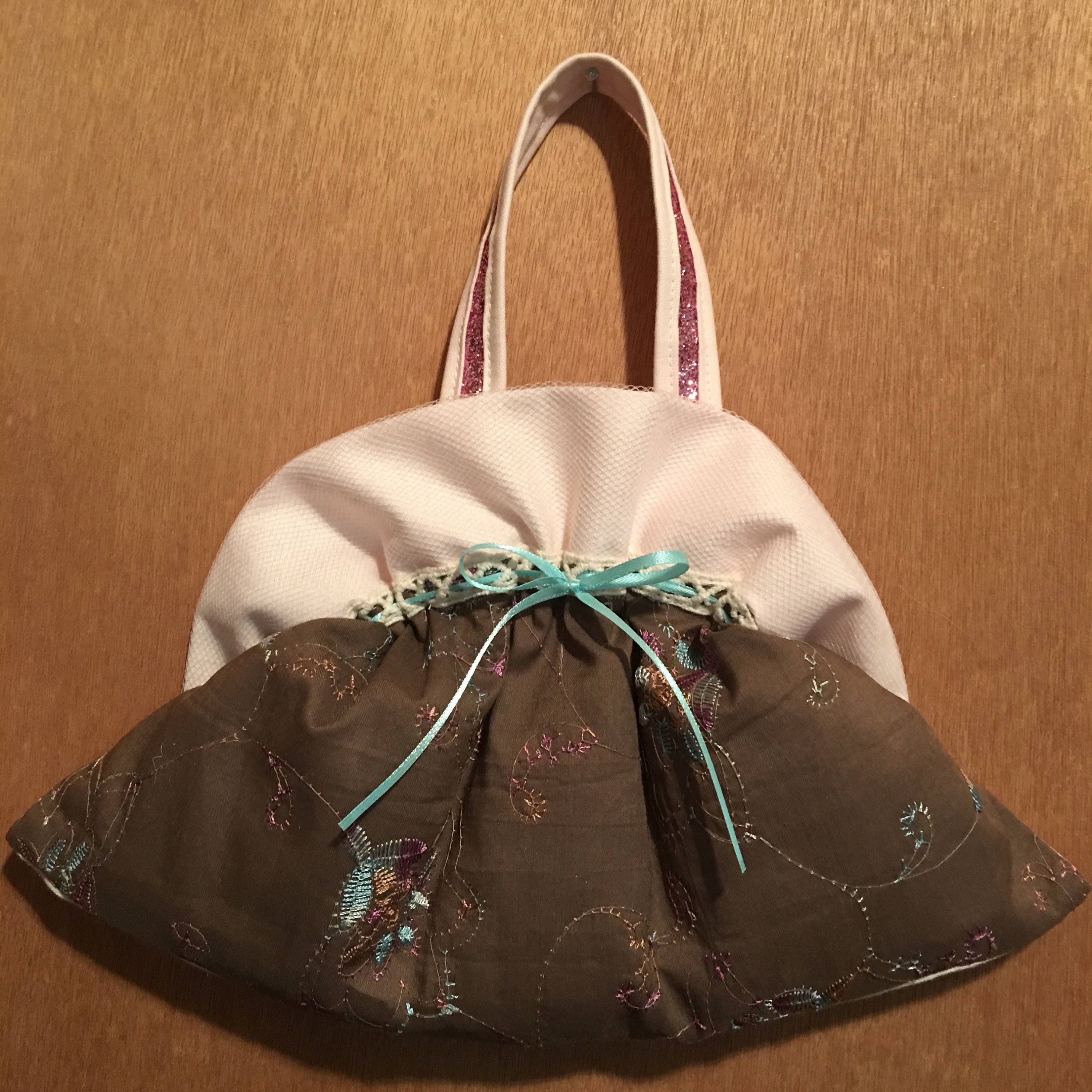 Lavender Vanilla room fragrance EMBROIDERY BAG Hanging Sachet, 11" wide, lavender sachet scent