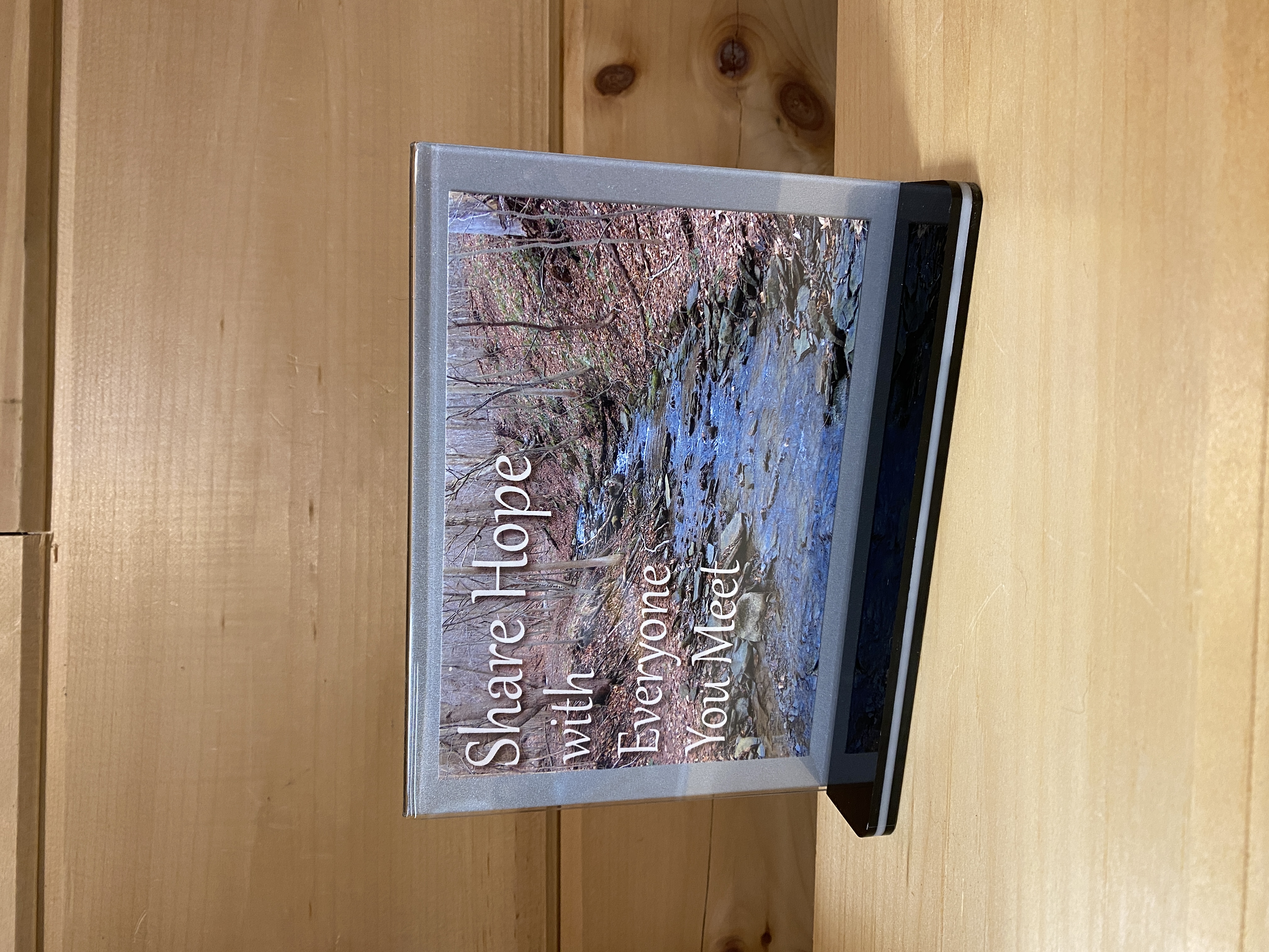 Share Hope with Everyone You Meet Christian Plaque, Desk Sign, Inspirational Words, KJV Scripture, Motivational