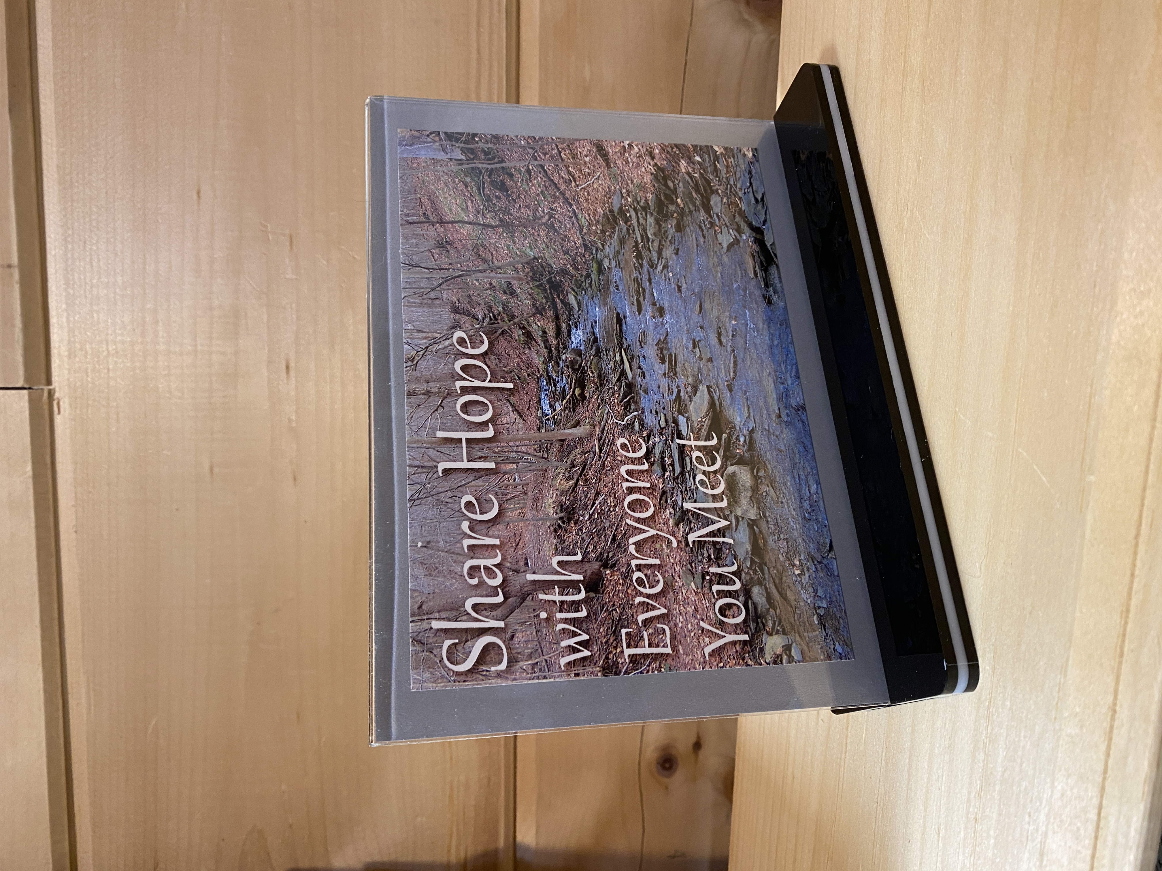 Share Hope with Everyone You Meet Christian Plaque, Desk Sign, Inspirational Words, KJV Scripture, Motivational