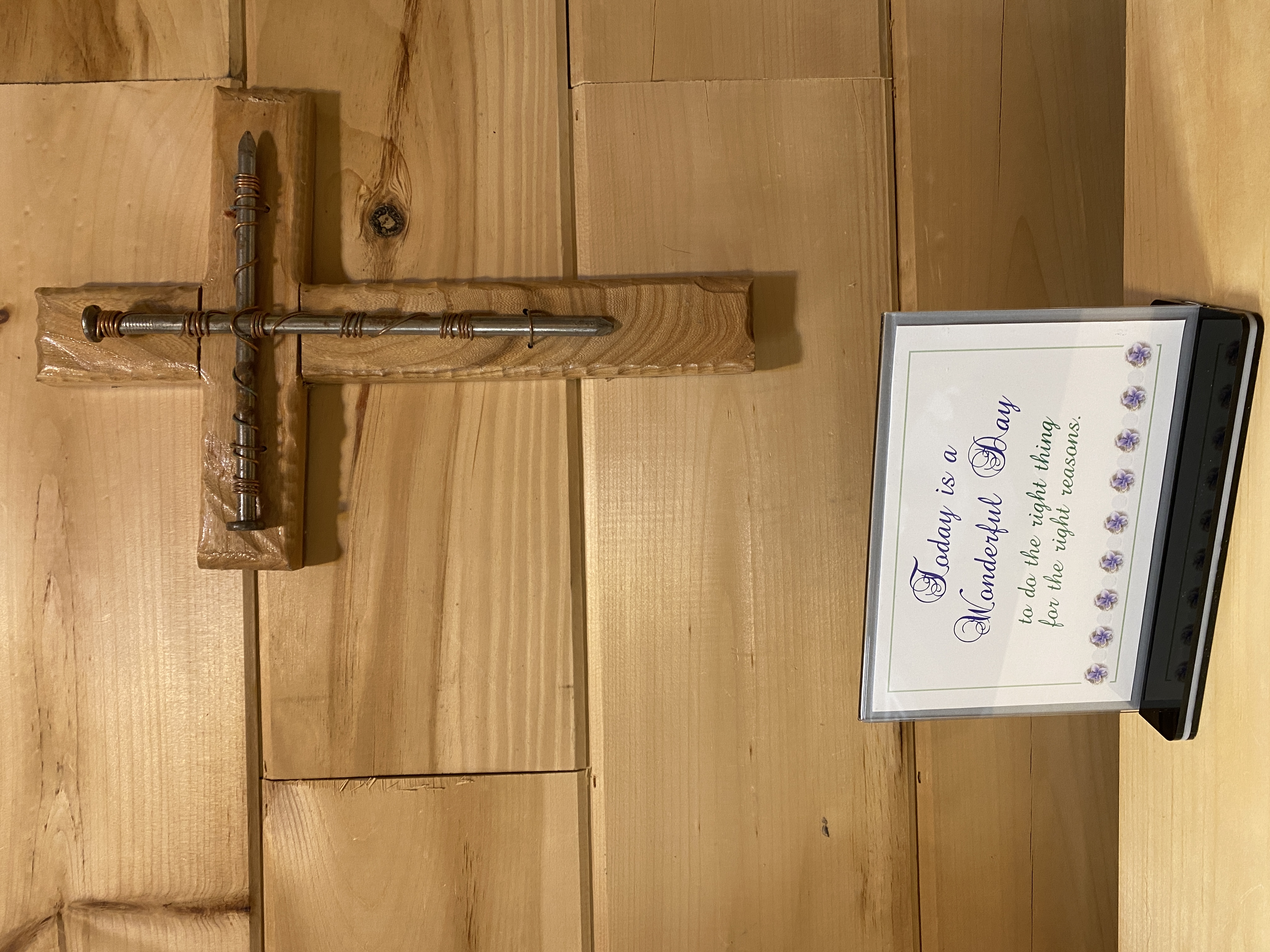 Today is a Wonderful Day to do the Right Thing, Christian Plaque, Desk Sign, Inspirational Words, KJV Scripture, Motivational