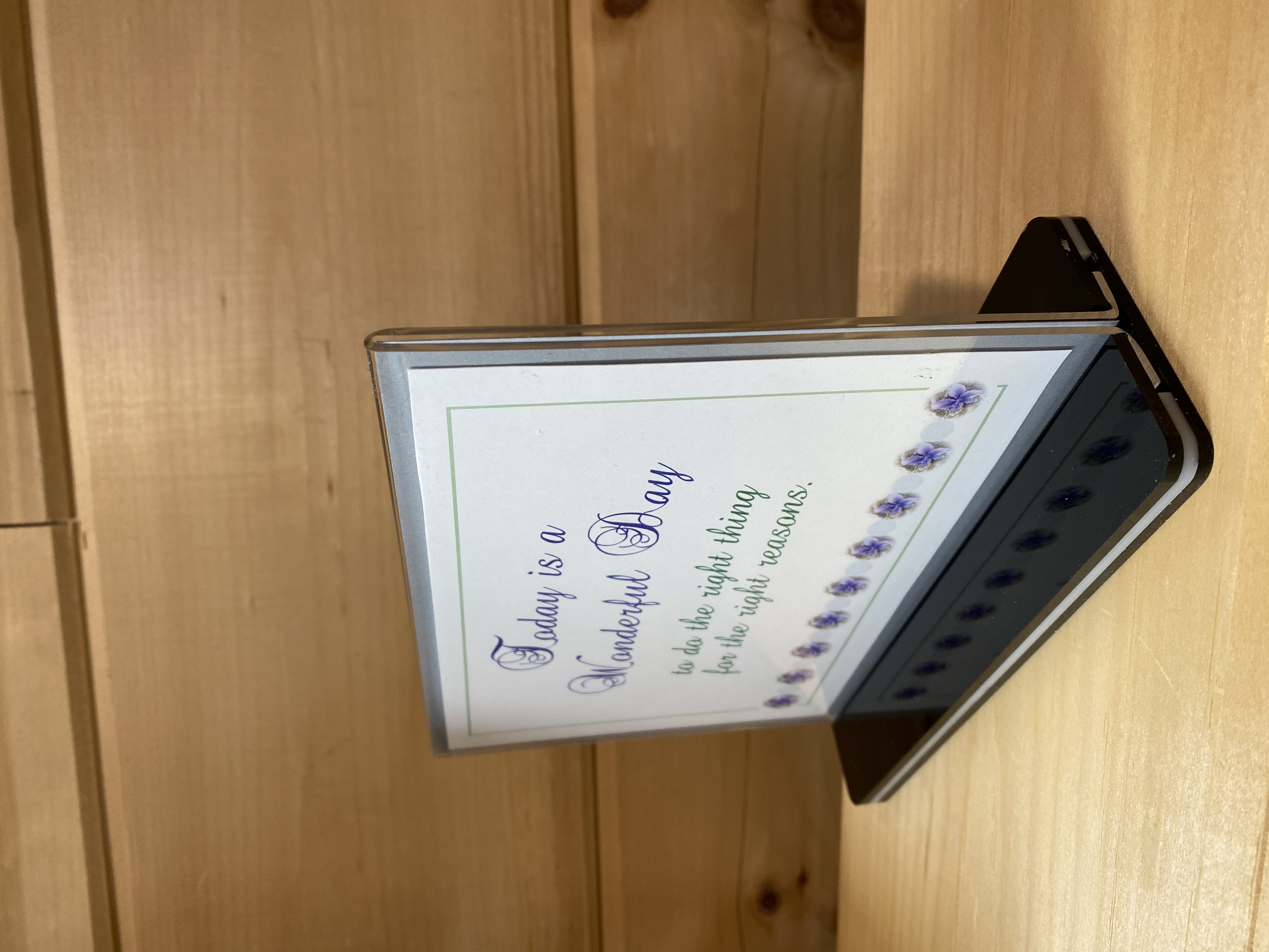 Today is a Wonderful Day to do the Right Thing, Christian Plaque, Desk Sign, Inspirational Words, KJV Scripture, Motivational