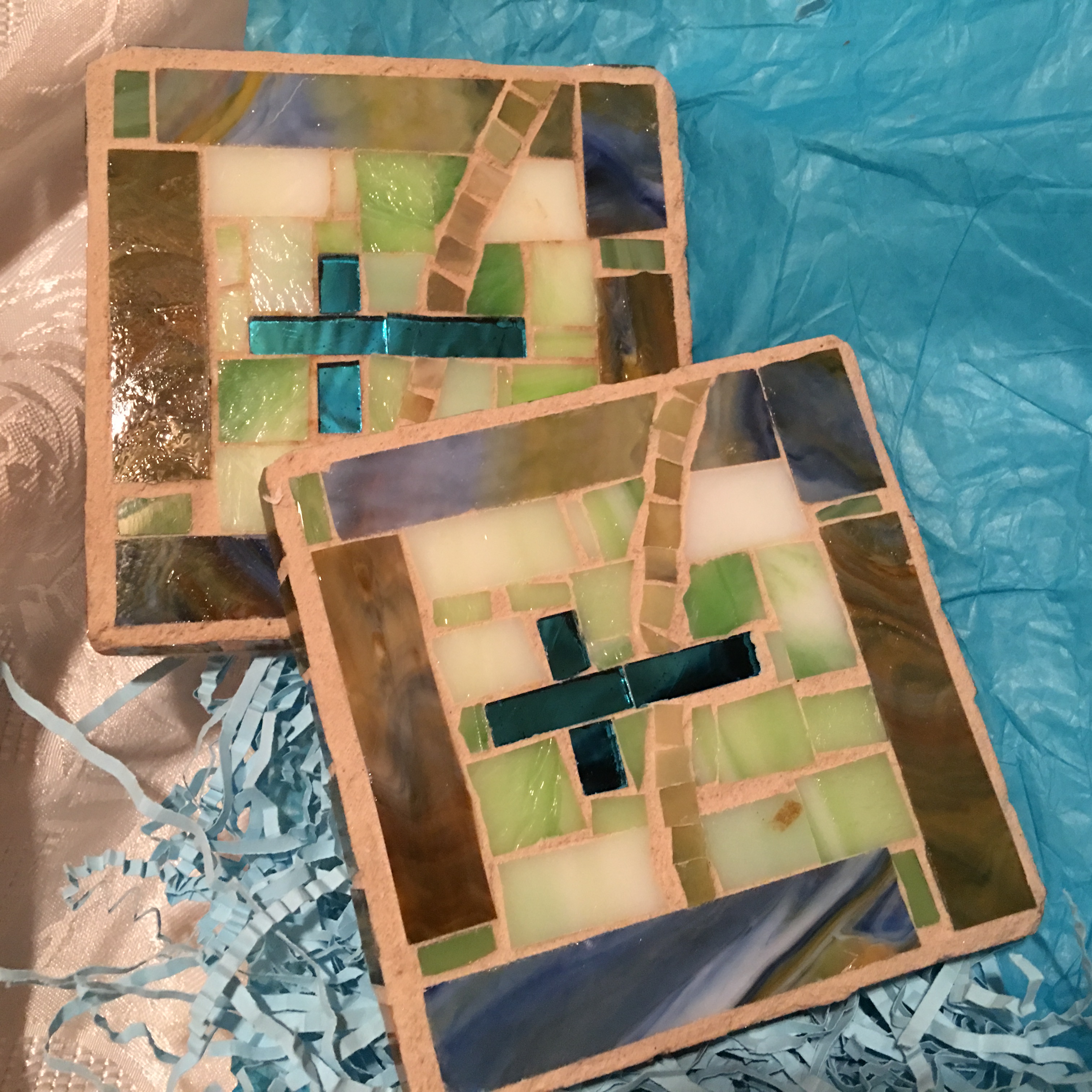 Lily of the Valley FLUFFY CLOUDS Sachets, Soap, Coasters and Necklace Gift Set! great gift for a friend! drawer sachets, drink coasters