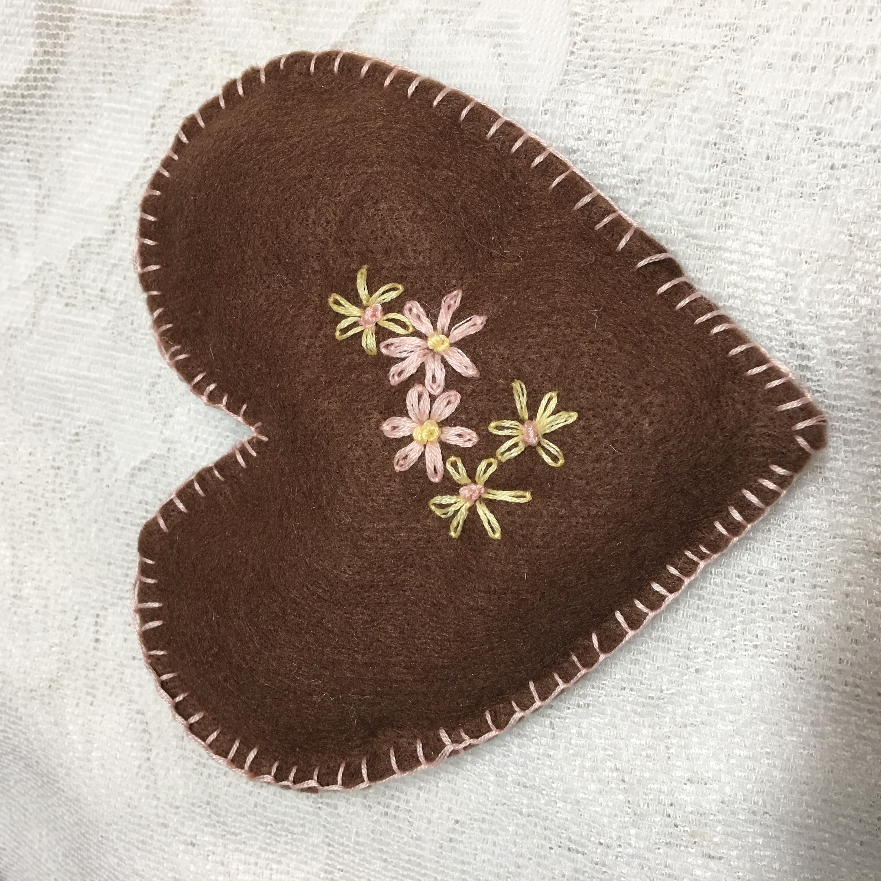 Best Friend Embroidered Hearts, sachets, gift for your best friend, Sweet Pea Fragrance