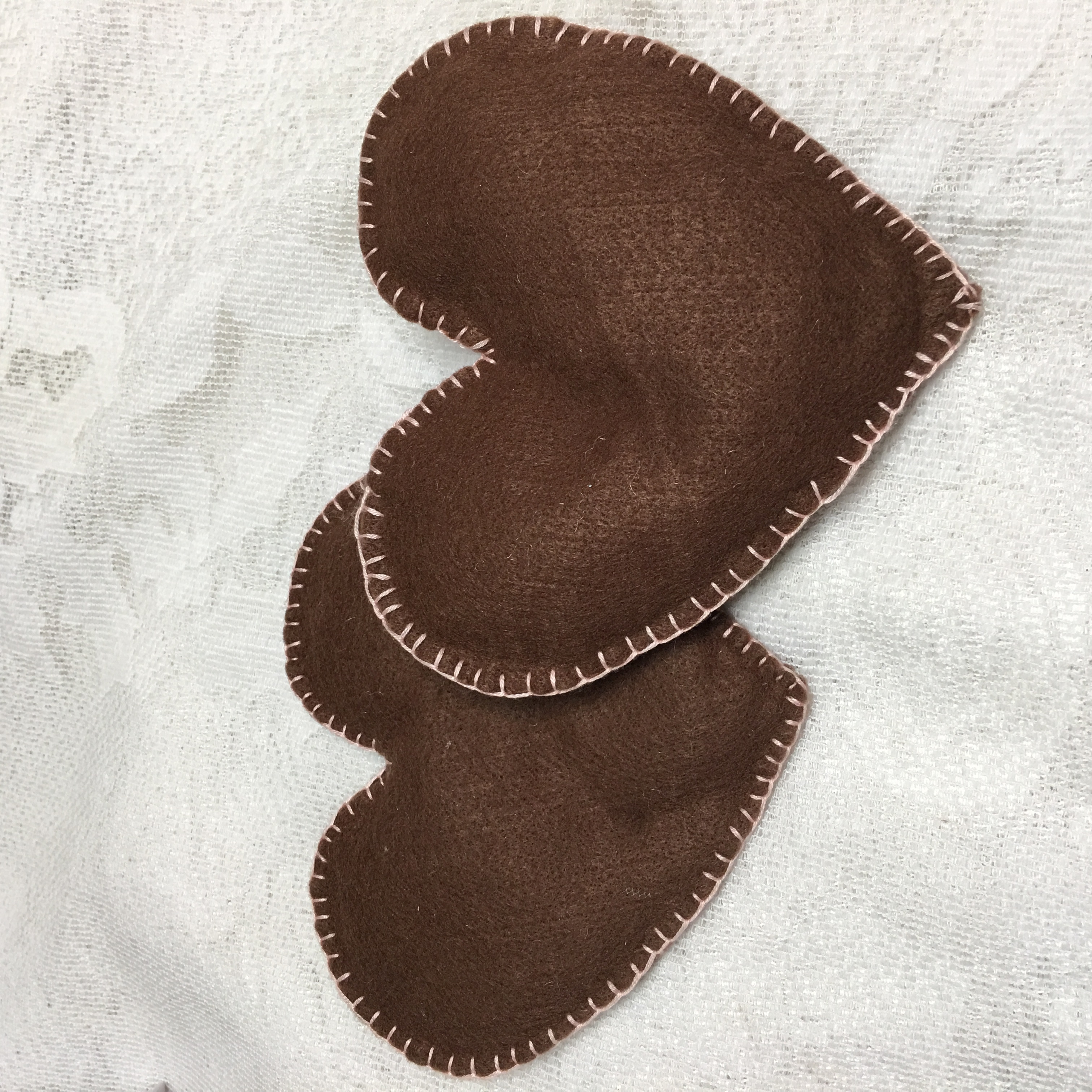 Best Friend Embroidered Hearts, sachets, gift for your best friend, Sweet Pea Fragrance