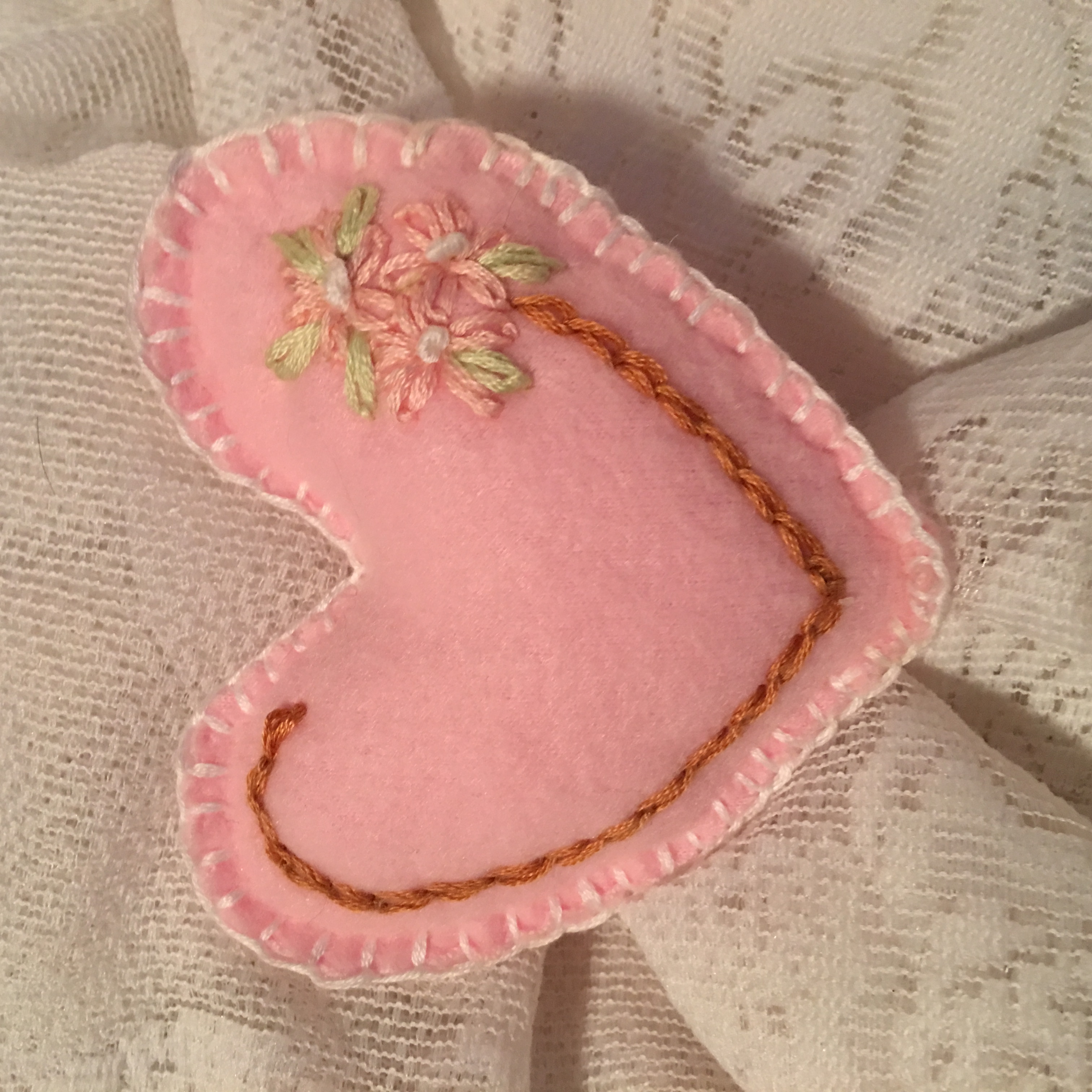 PINK EMBROIDERED Heart Sachets with Luffa Soap in Gift Box, gift for mom, gift for a friend, gift for wife
