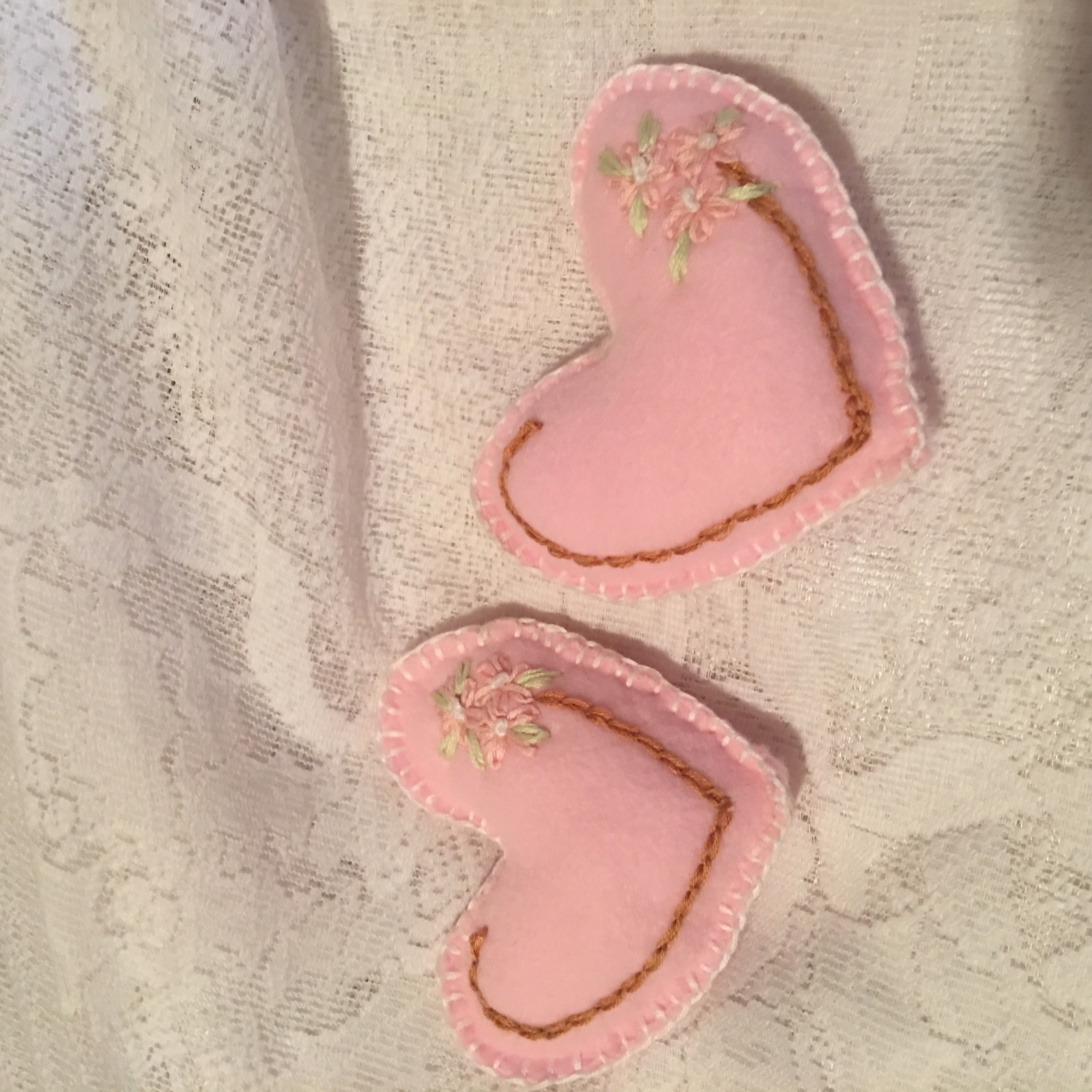 PINK EMBROIDERED Heart Sachets with Luffa Soap in Gift Box, gift for mom, gift for a friend, gift for wife