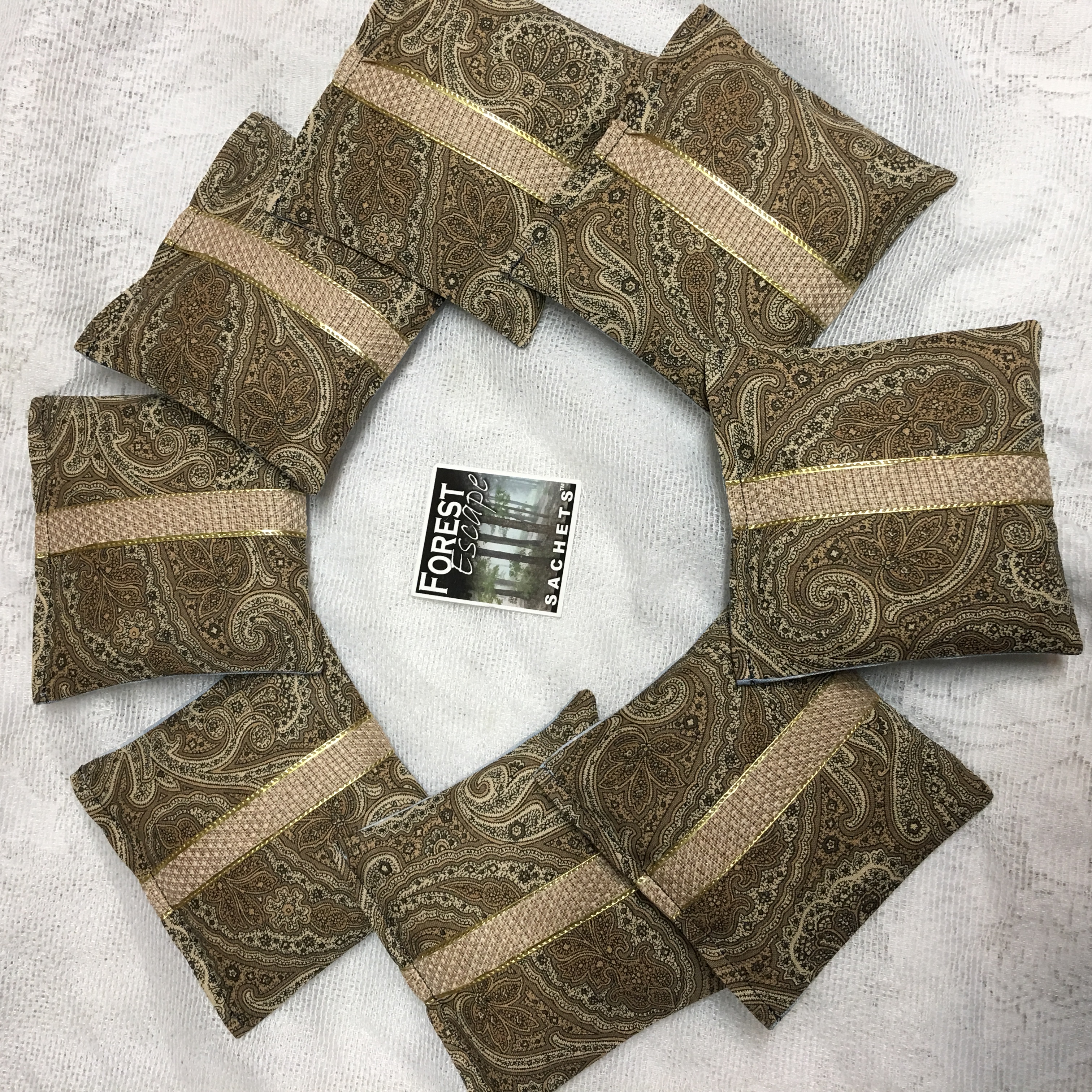 8 GROOMSMEN GIFTS, Christian Wedding Favor Sachets, Waterfall fragrance oil, drawer sachets