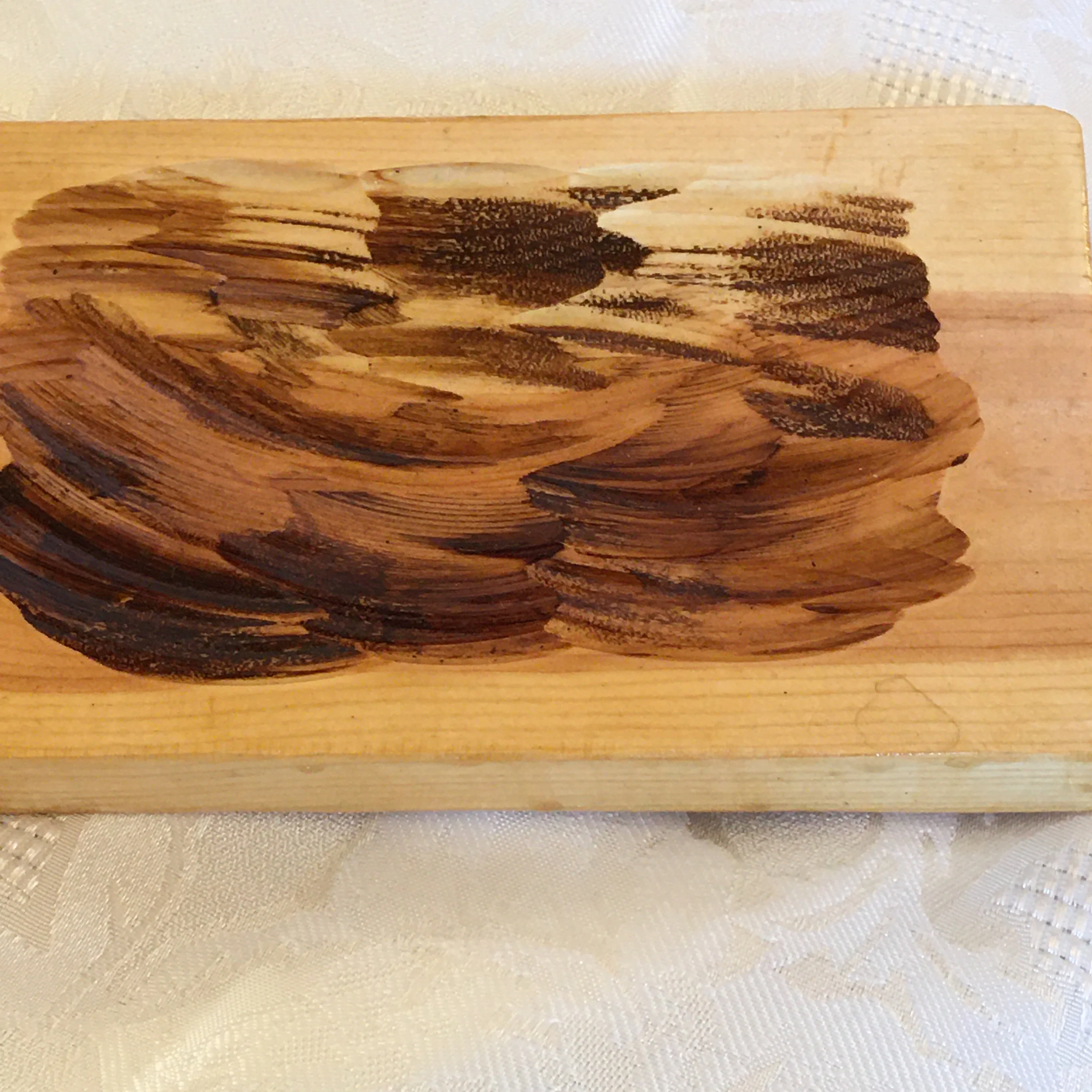 Beautiful wooden hand made soap dish with texture and unique design, bathroom accessory, bathroom decor