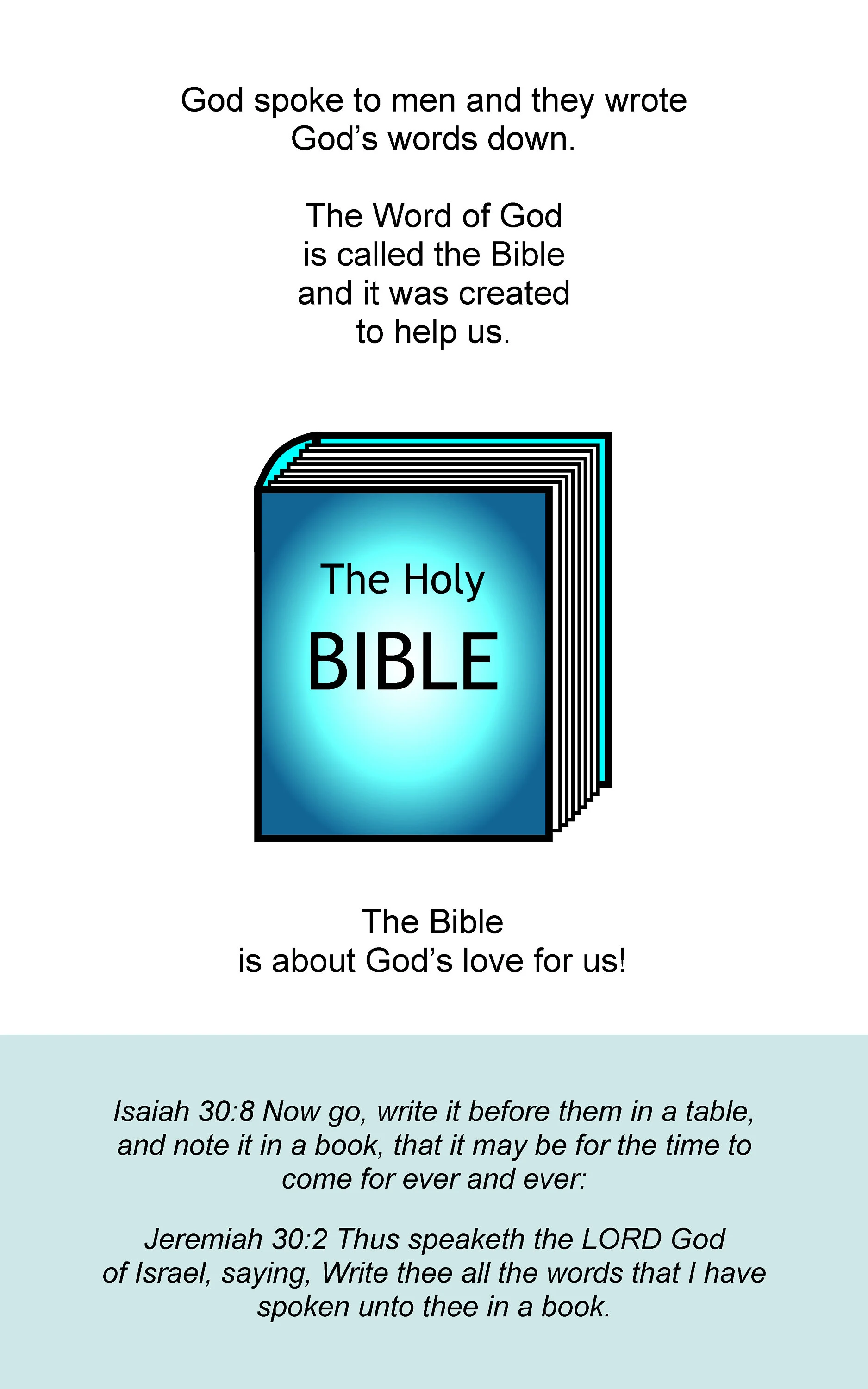 Book #4 God Really Loves You and He Gave You the Bible! Wonderful book to teach little ones! Colorful Christian Children's Book