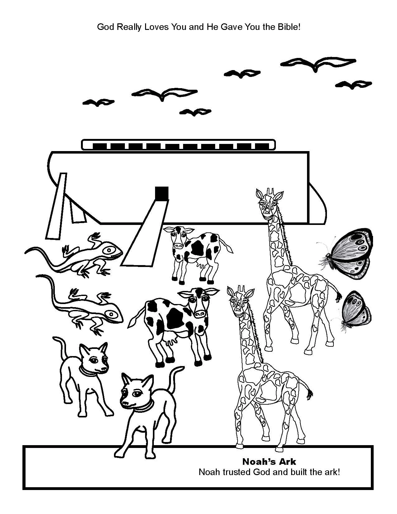 Christian Child Coloring Book! God Really Loves You Coloring Book, Christian Children's Coloring Book, Ages 3 and up!