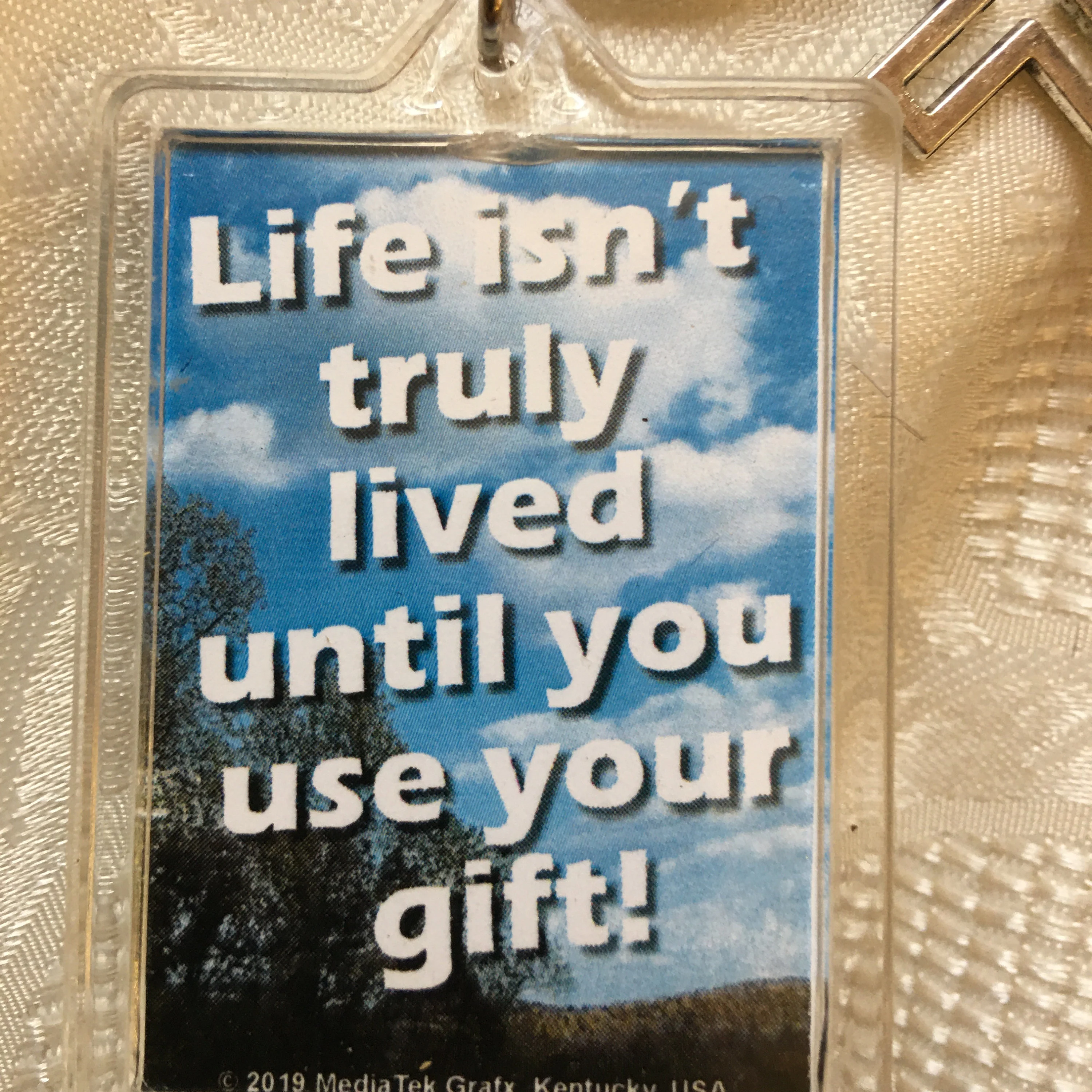 Use Your Gift, Christian Keychain Ephesians 4:7 with key ring great gift for Christmas gift for friend