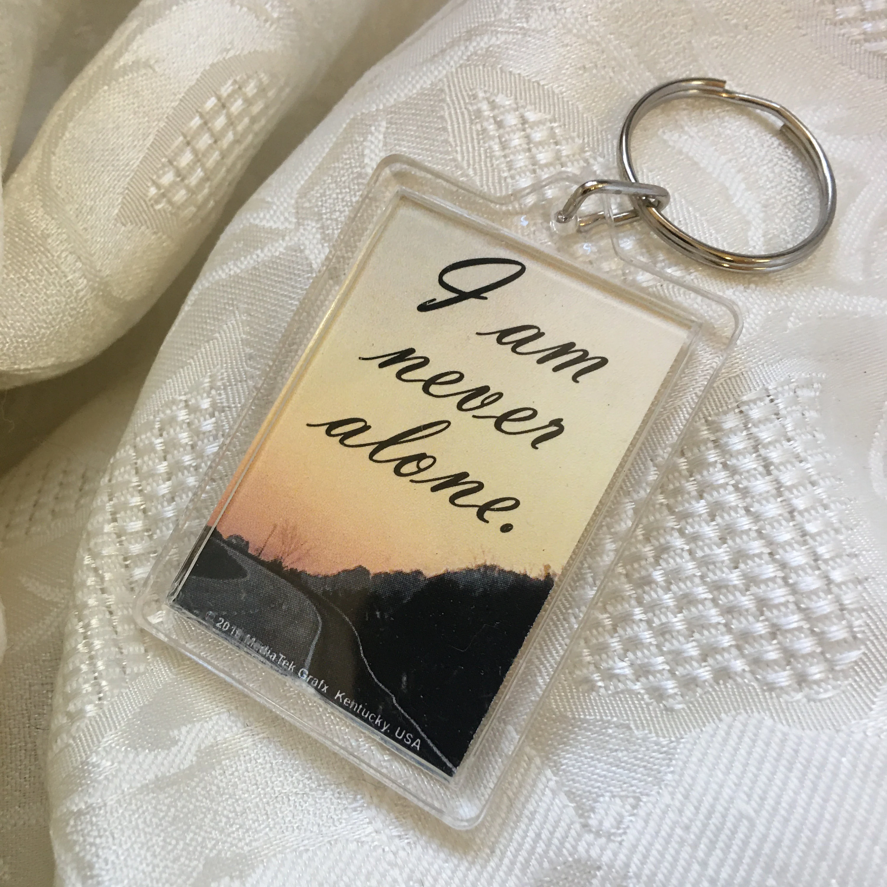 Christian Gift, Christian Keychain John 14:16-17 with key ring great gift for Christmas gift for friend